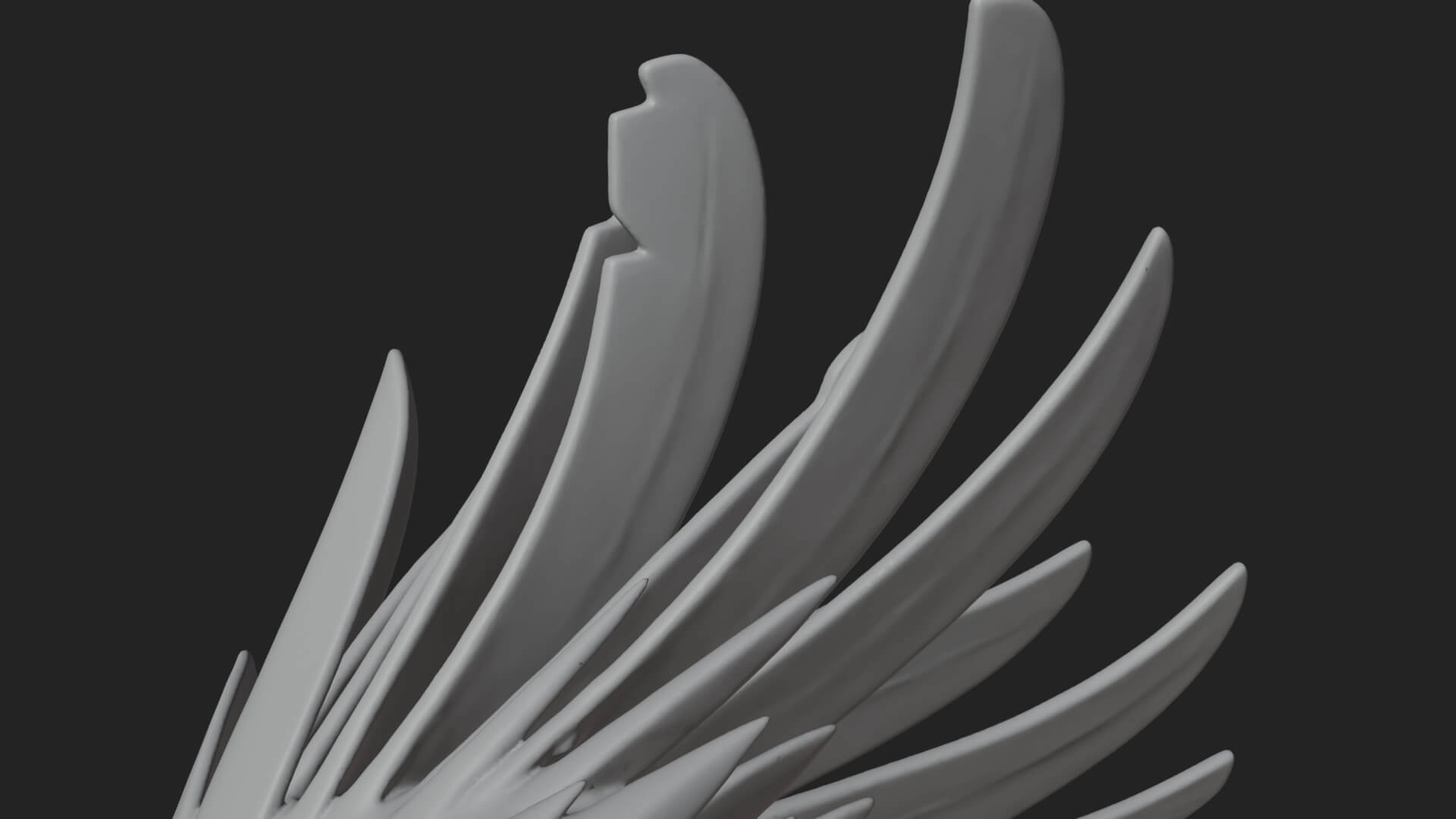 Griffin Winged Beast Statue Design 9 3D Print Model 3D Model