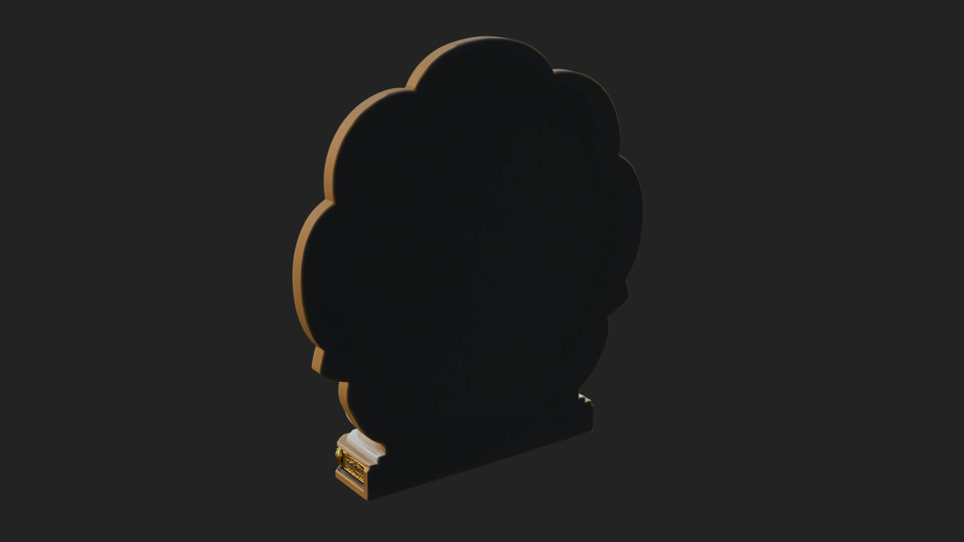 Guanyin Triad Shrine Statue Design 1 3D Print Model 3D Model