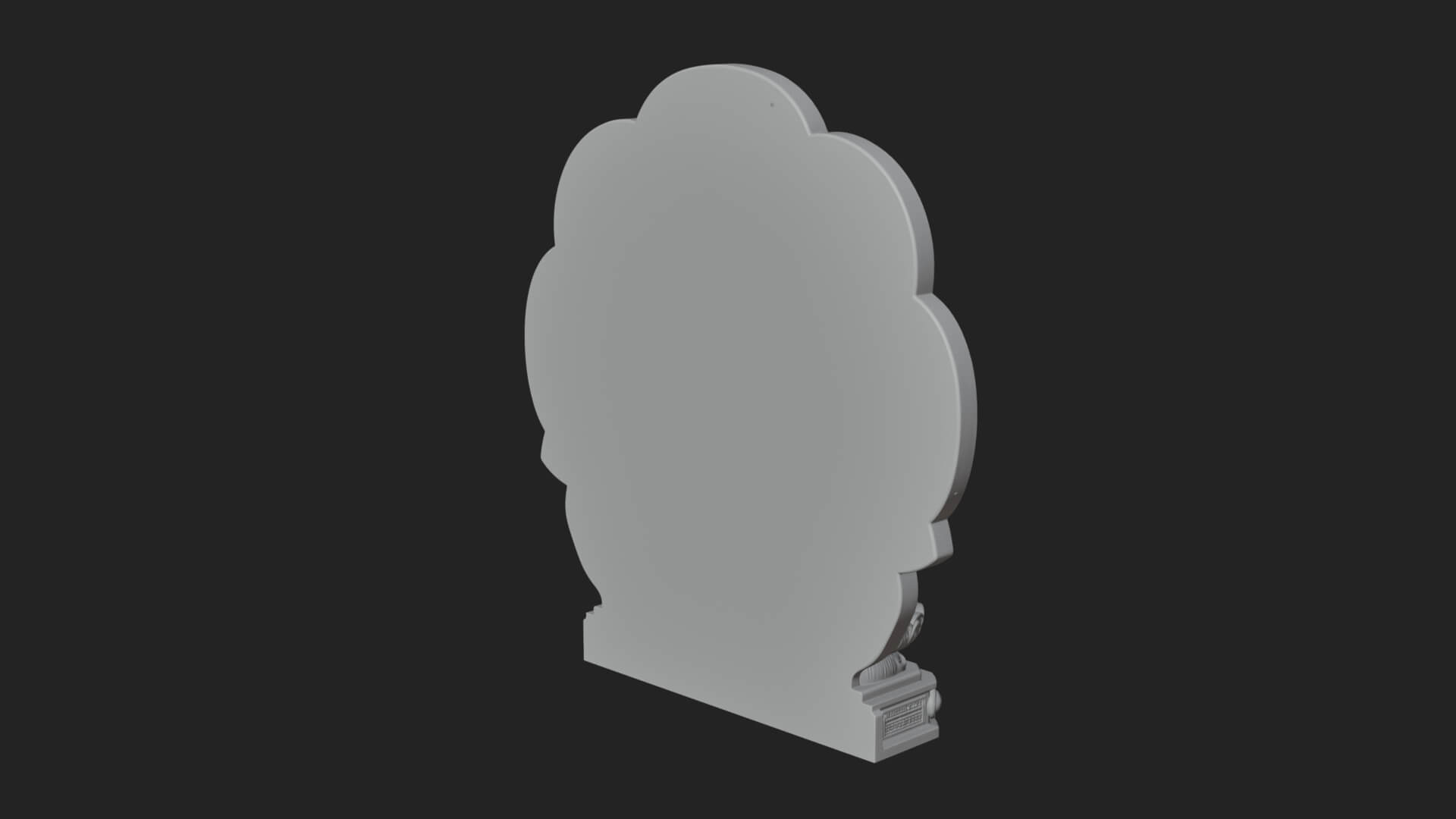Guanyin Triad Shrine Statue Design 1 3D Print Model 3D Model