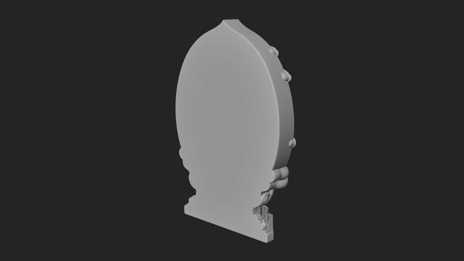Guanyin Triad Shrine Statue Design 2 3D Print Model 3D Model