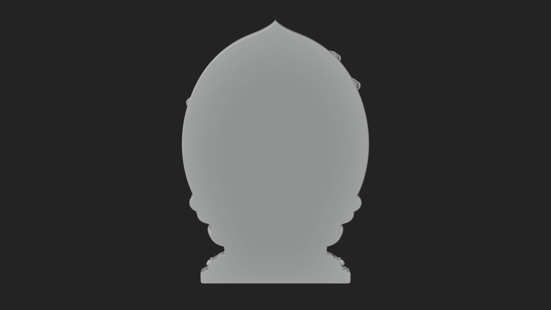 Guanyin Triad Shrine Statue Design 2 3D Print Model 3D Model
