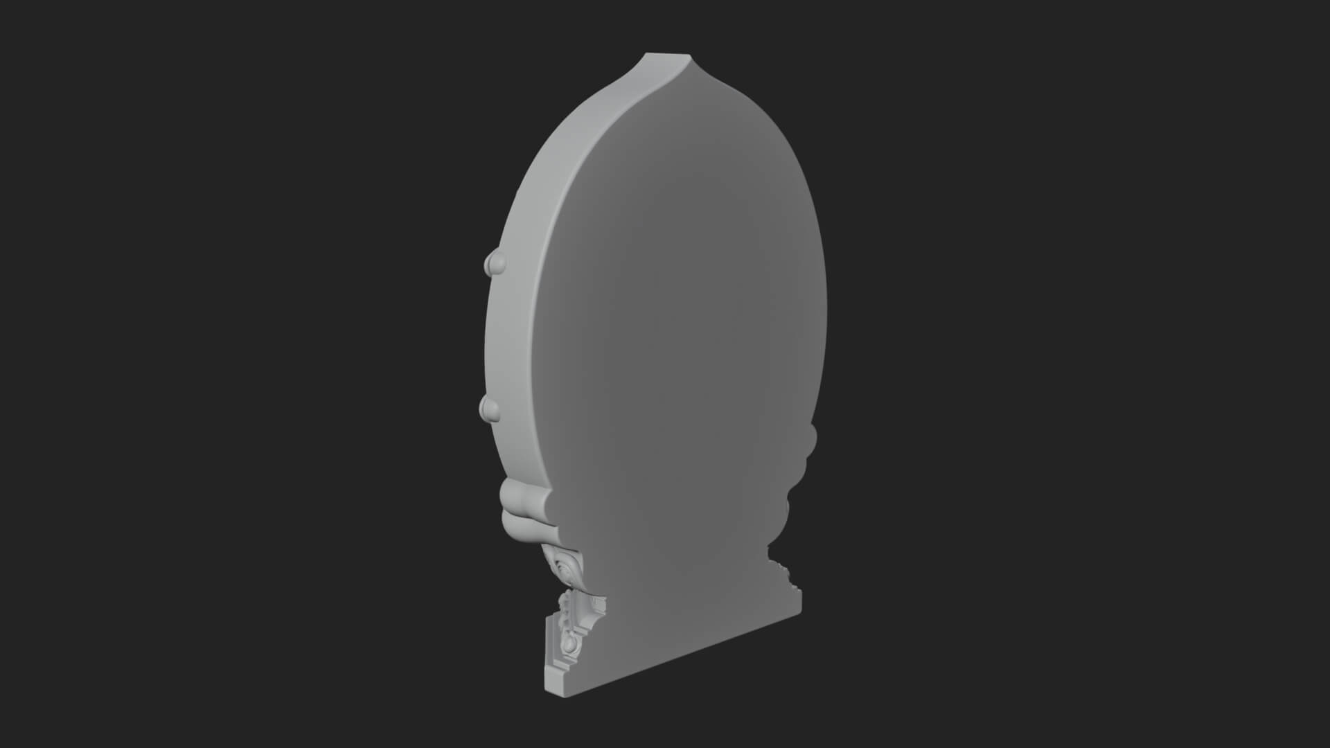 Guanyin Triad Shrine Statue Design 2 3D Print Model 3D Model