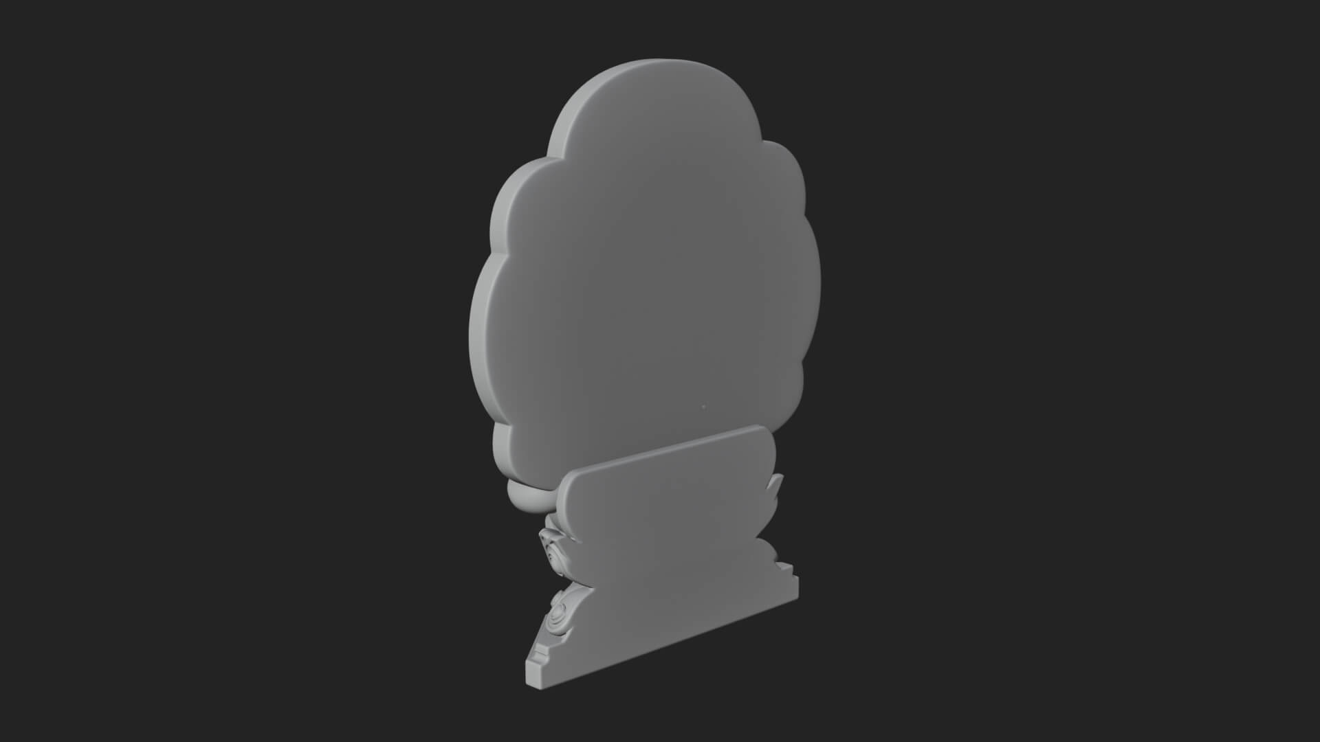 Guanyin Triad Shrine Statue Design 3 3D Print Model 3D Model