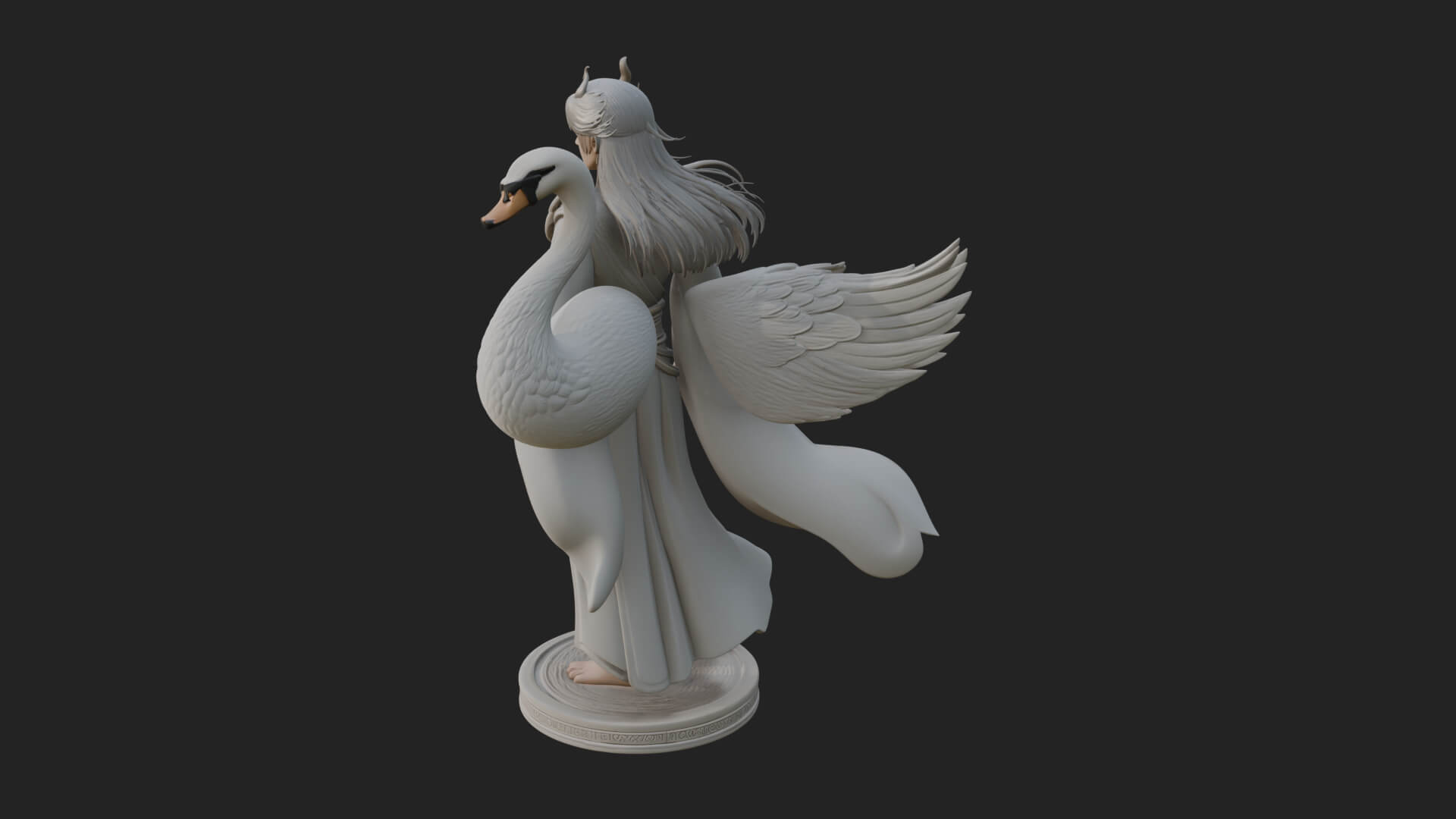 Guardian Angel Statue Design 6 3D Print Model 3D Model