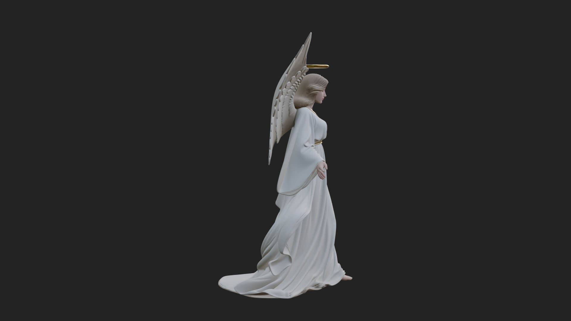 Guardian Angel Statue Design 7 3D Print Model 3D Model