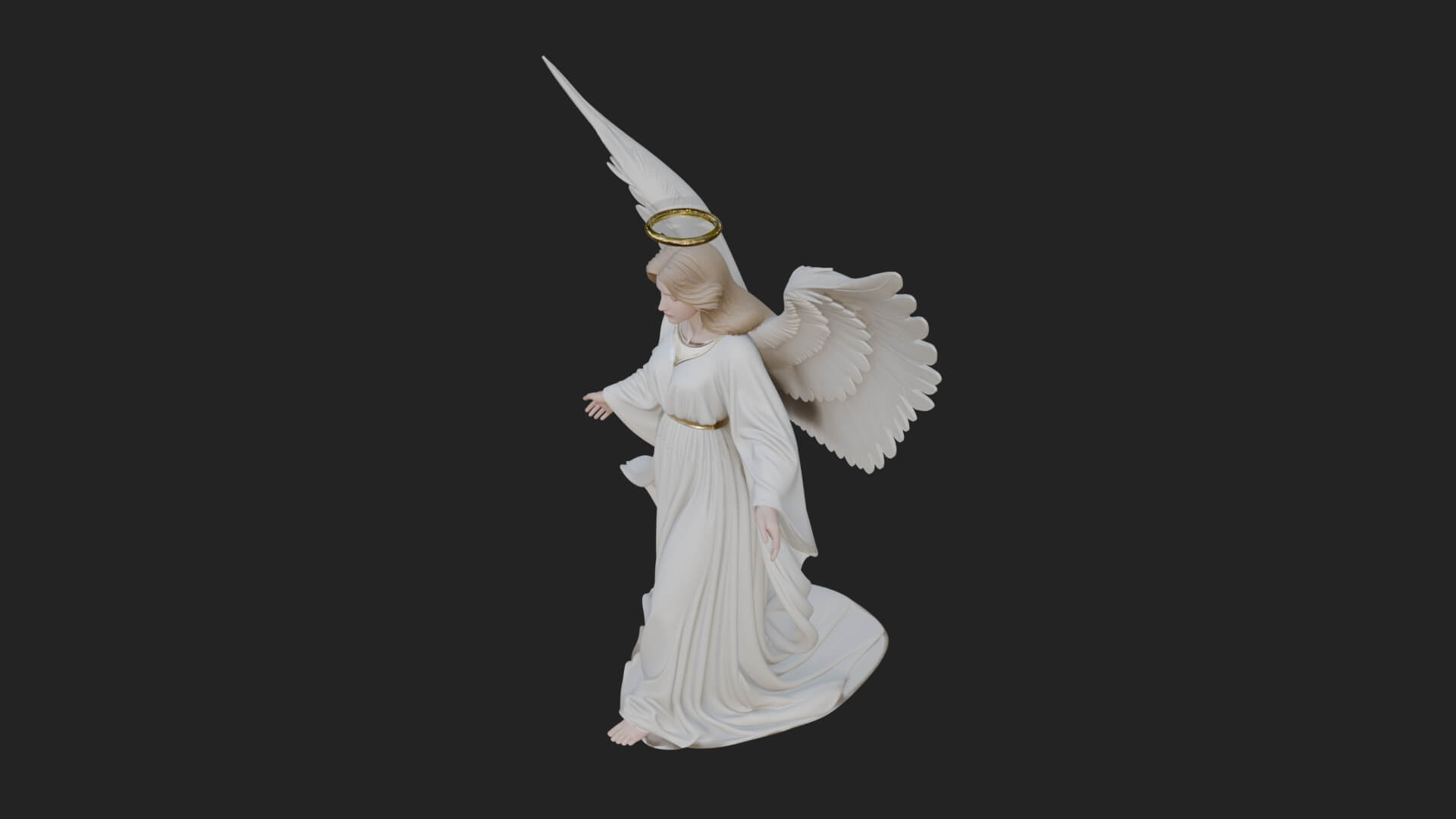 Guardian Angel Statue Design 7 3D Print Model 3D Model