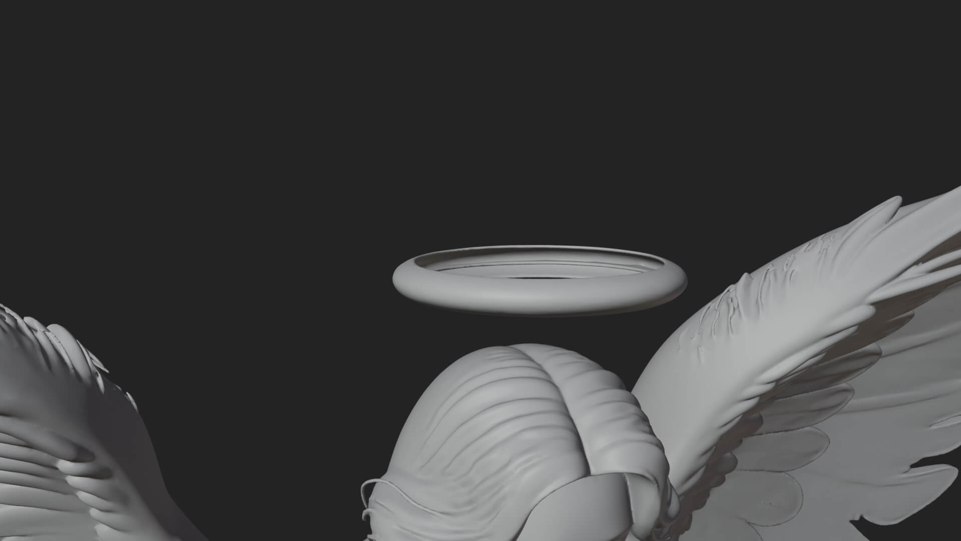 Guardian Angel Statue Design 7 3D Print Model 3D Model