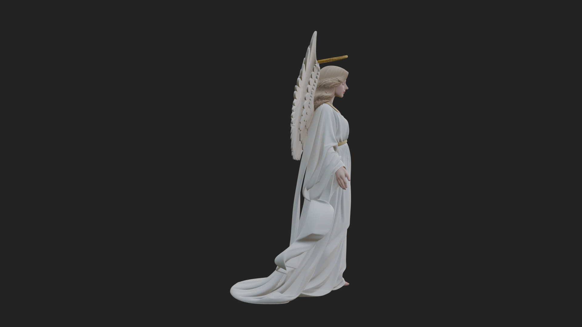 Guardian Angel Statue Design 8 3D Print Model 3D Model