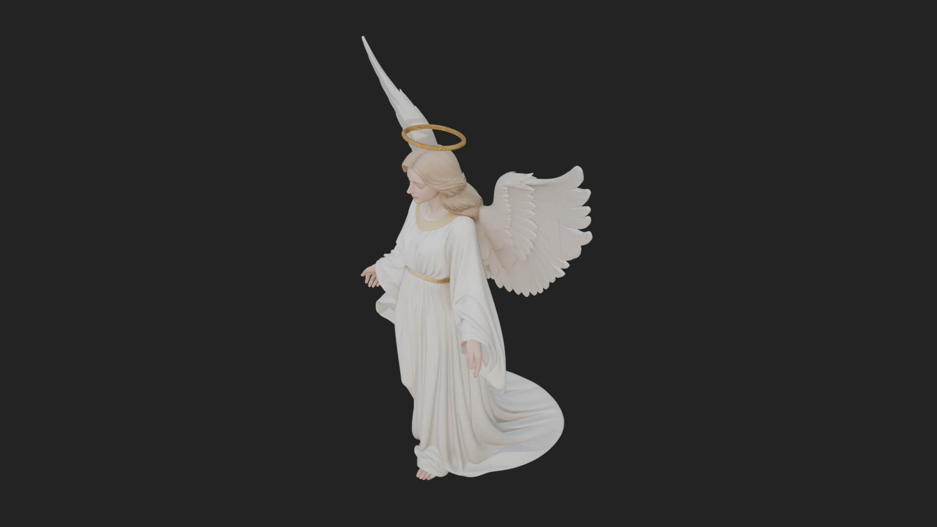 Guardian Angel Statue Design 8 3D Print Model 3D Model