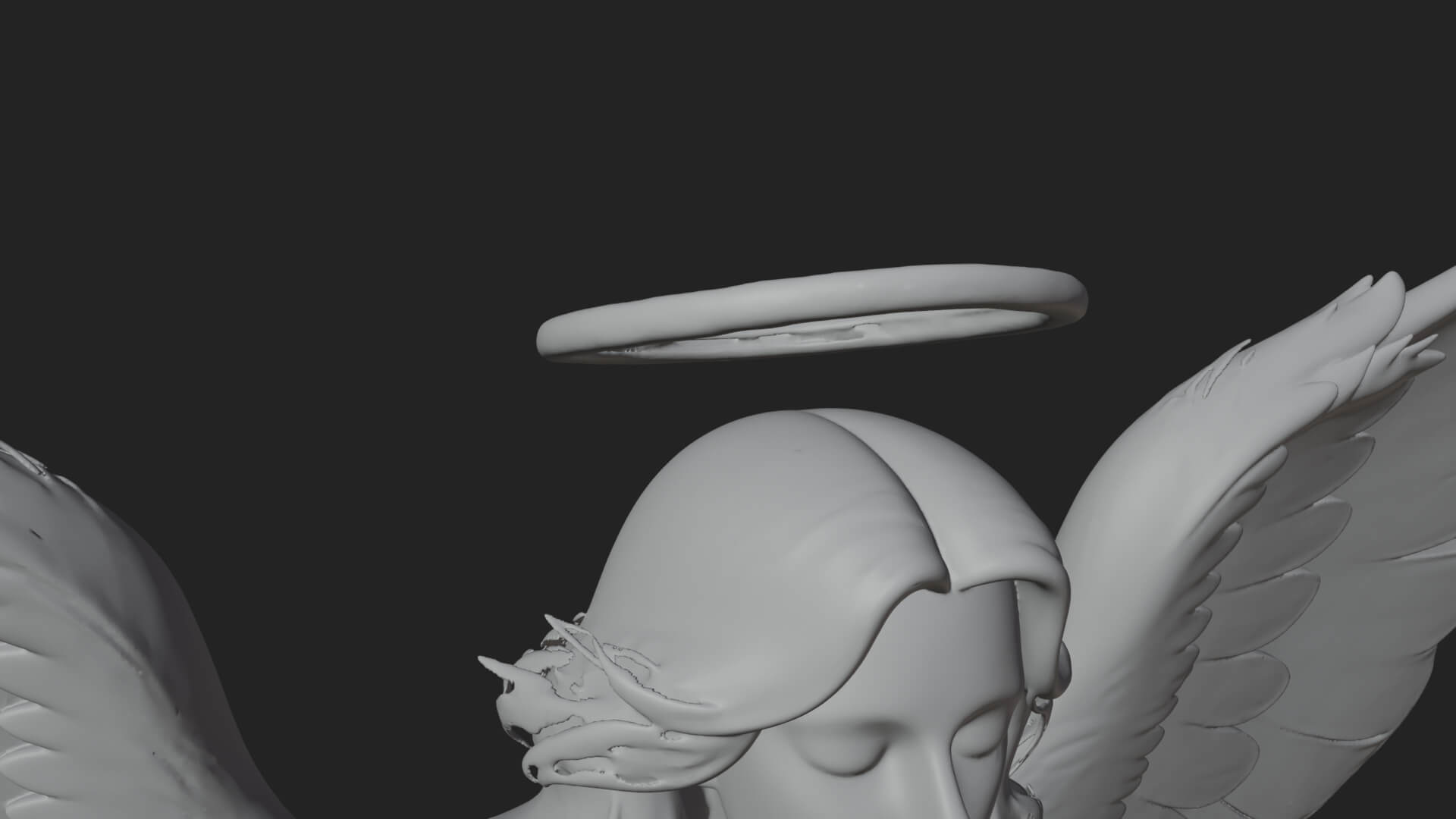 Guardian Angel Statue Design 8 3D Print Model 3D Model