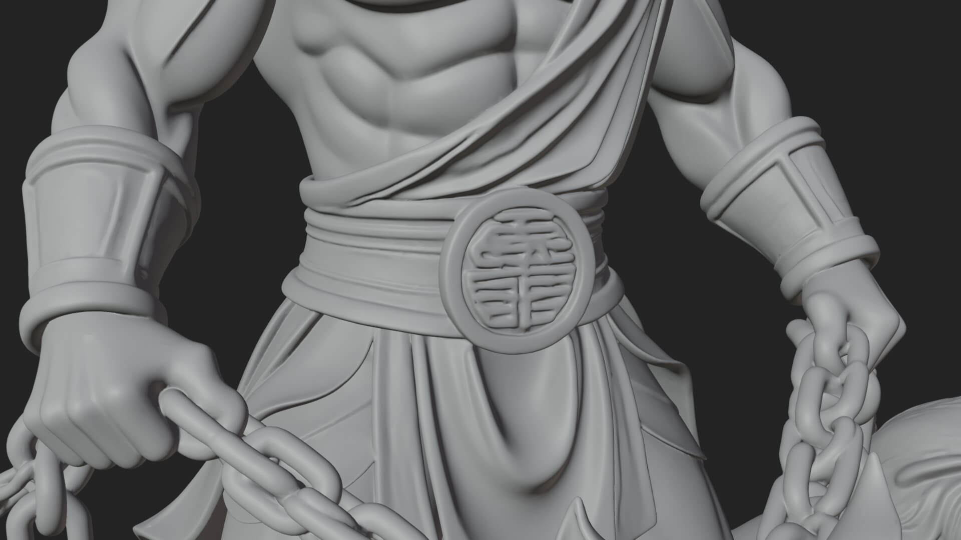 Hades with Cerberus Statue Design 2 3D Print Model 3D Model