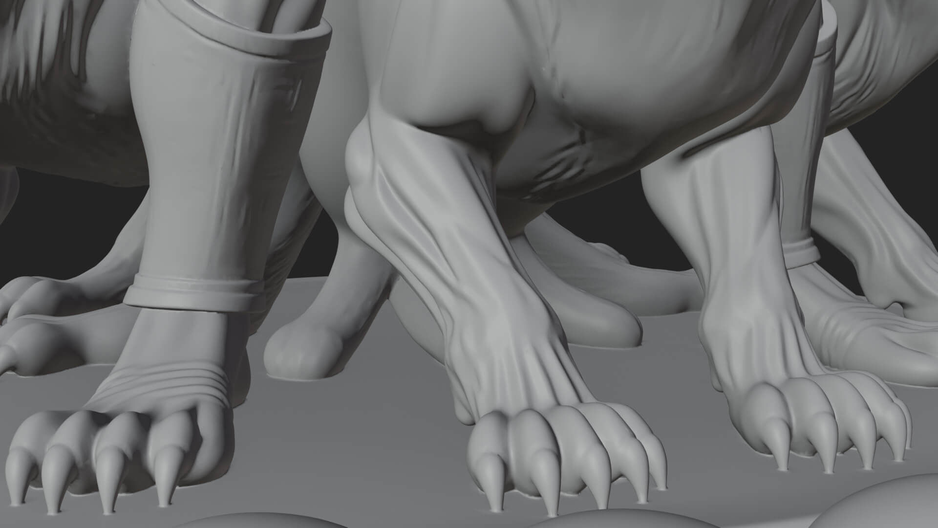 Hades with Cerberus Statue Design 3 3D Print Model 3D Model