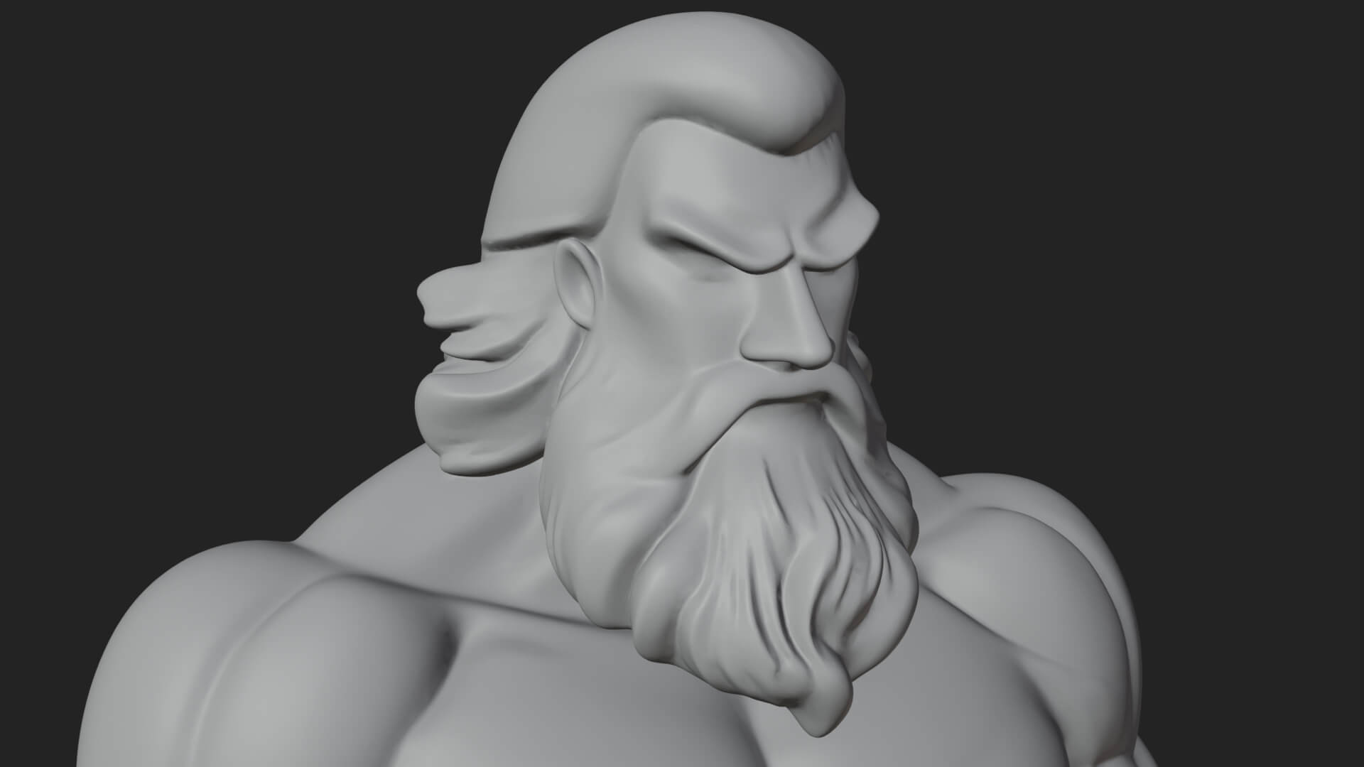 Hades With Cerberus Statue Design 4 3D Print Model 3D Model
