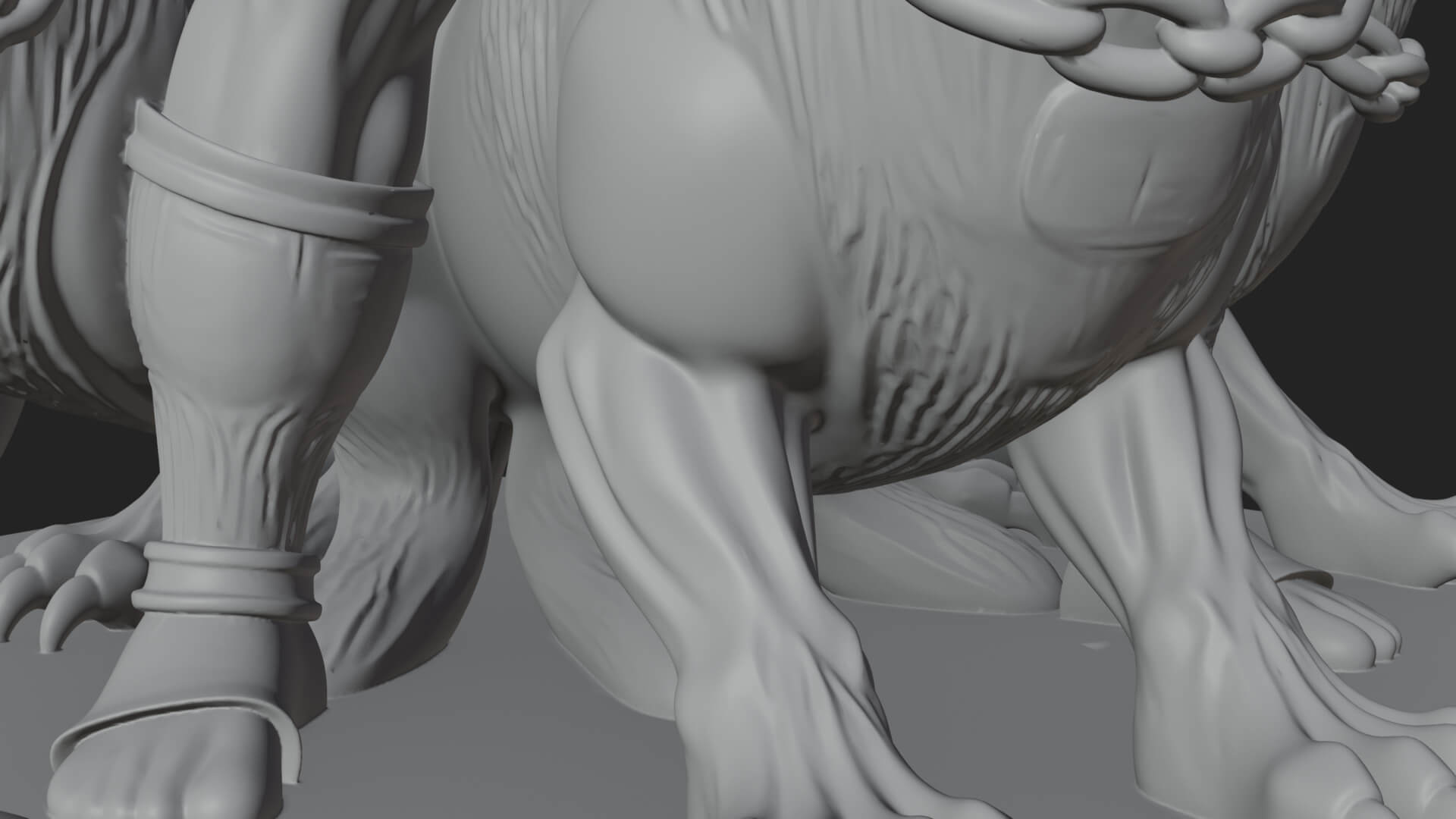 Hades With Cerberus Statue Design 4 3D Print Model 3D Model
