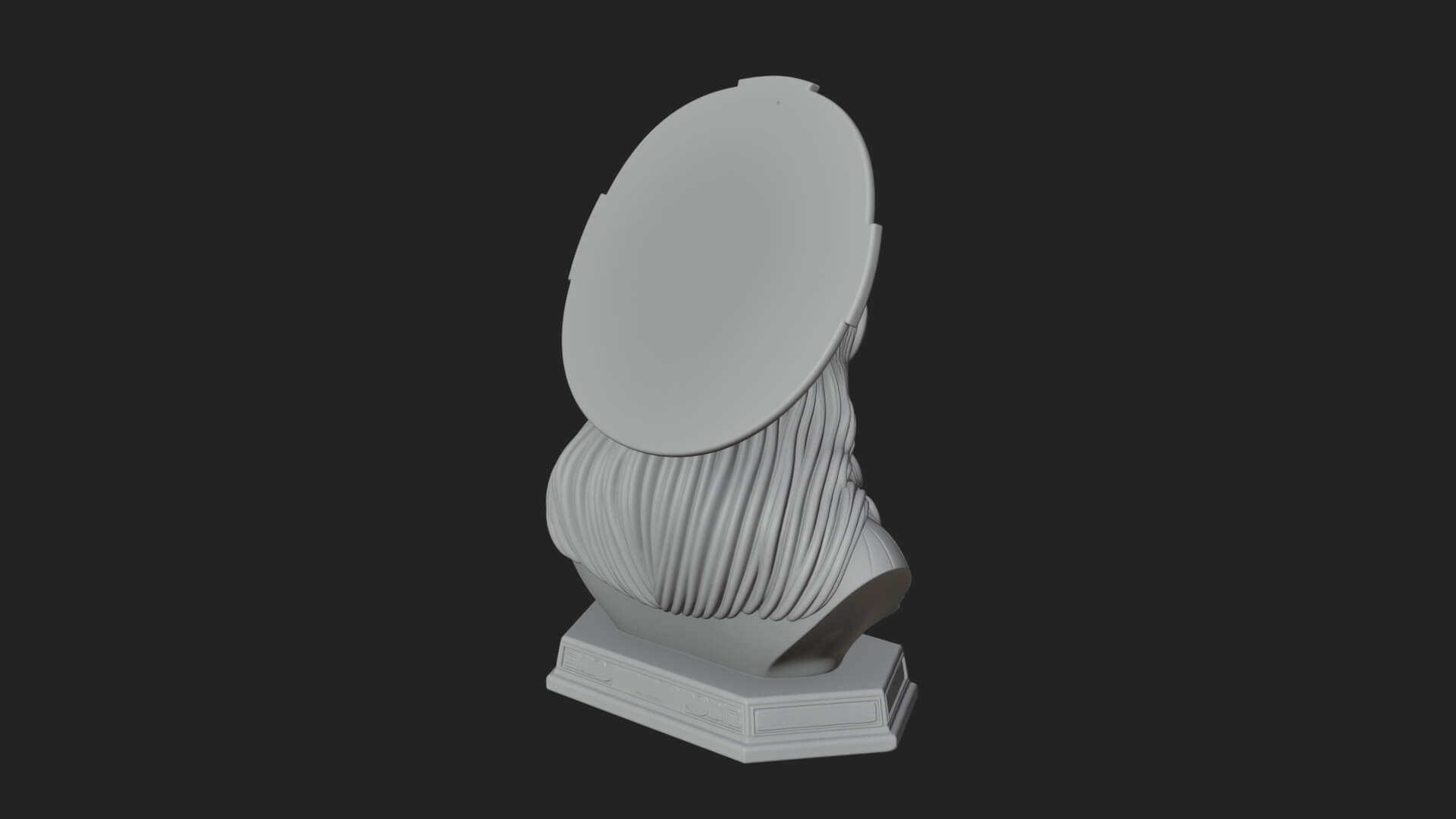 Haloed Christ Bust Statue Design 1 3D Print Model 3D Model