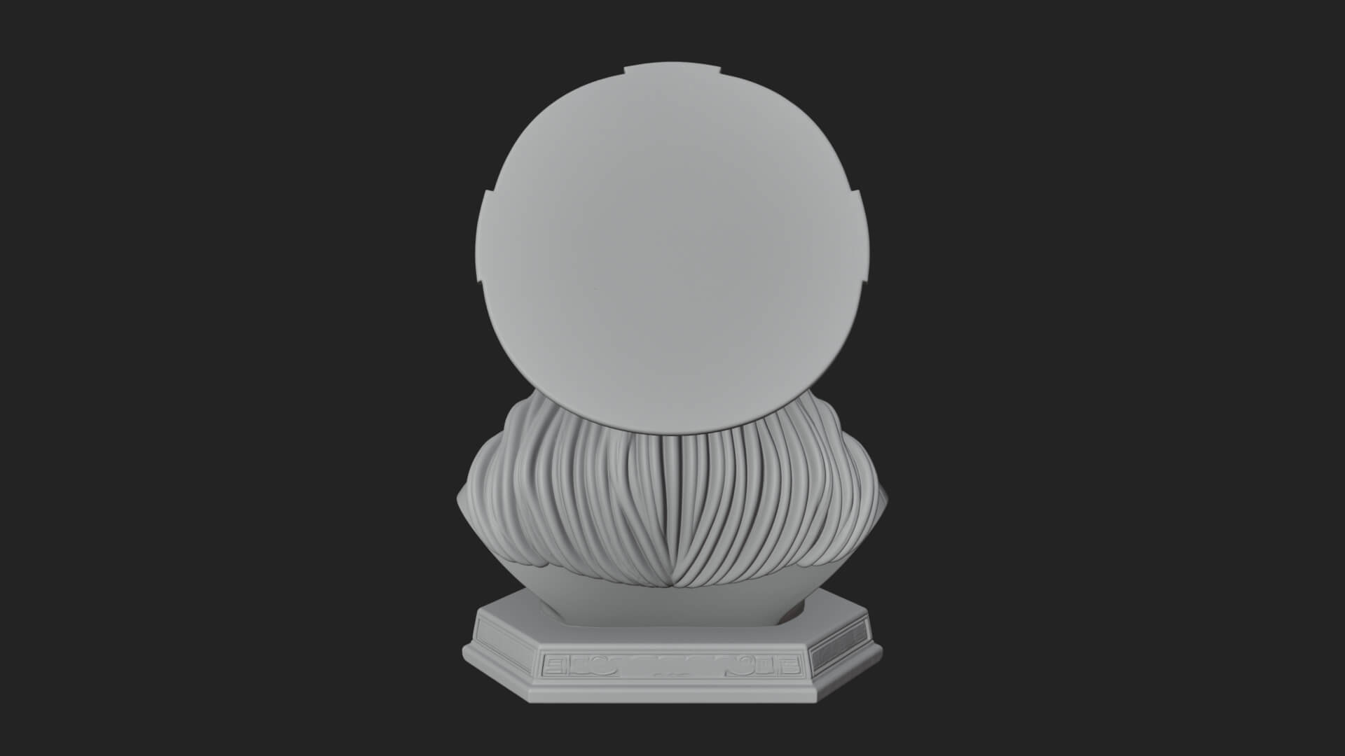 Haloed Christ Bust Statue Design 1 3D Print Model 3D Model