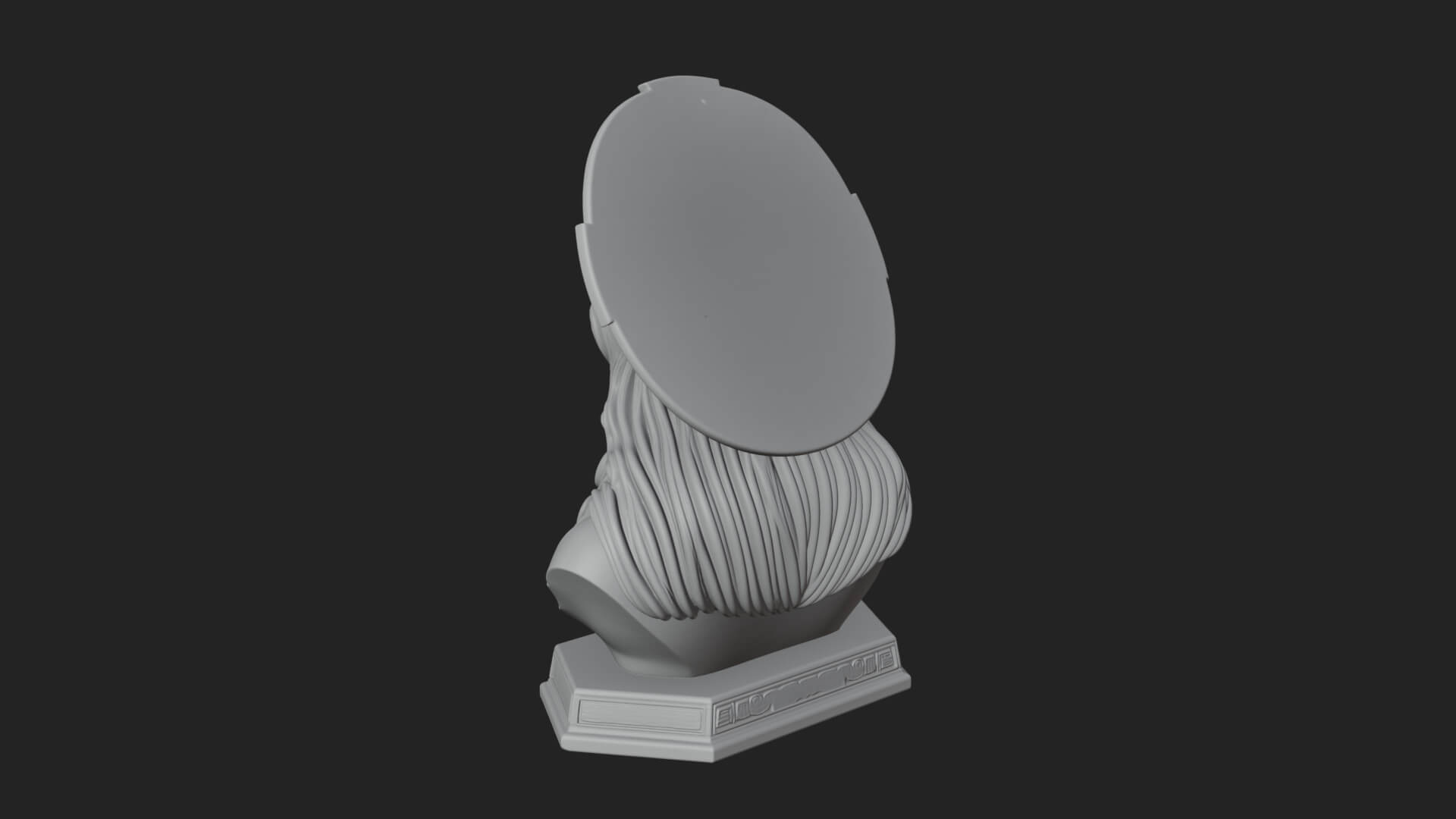 Haloed Christ Bust Statue Design 1 3D Print Model 3D Model