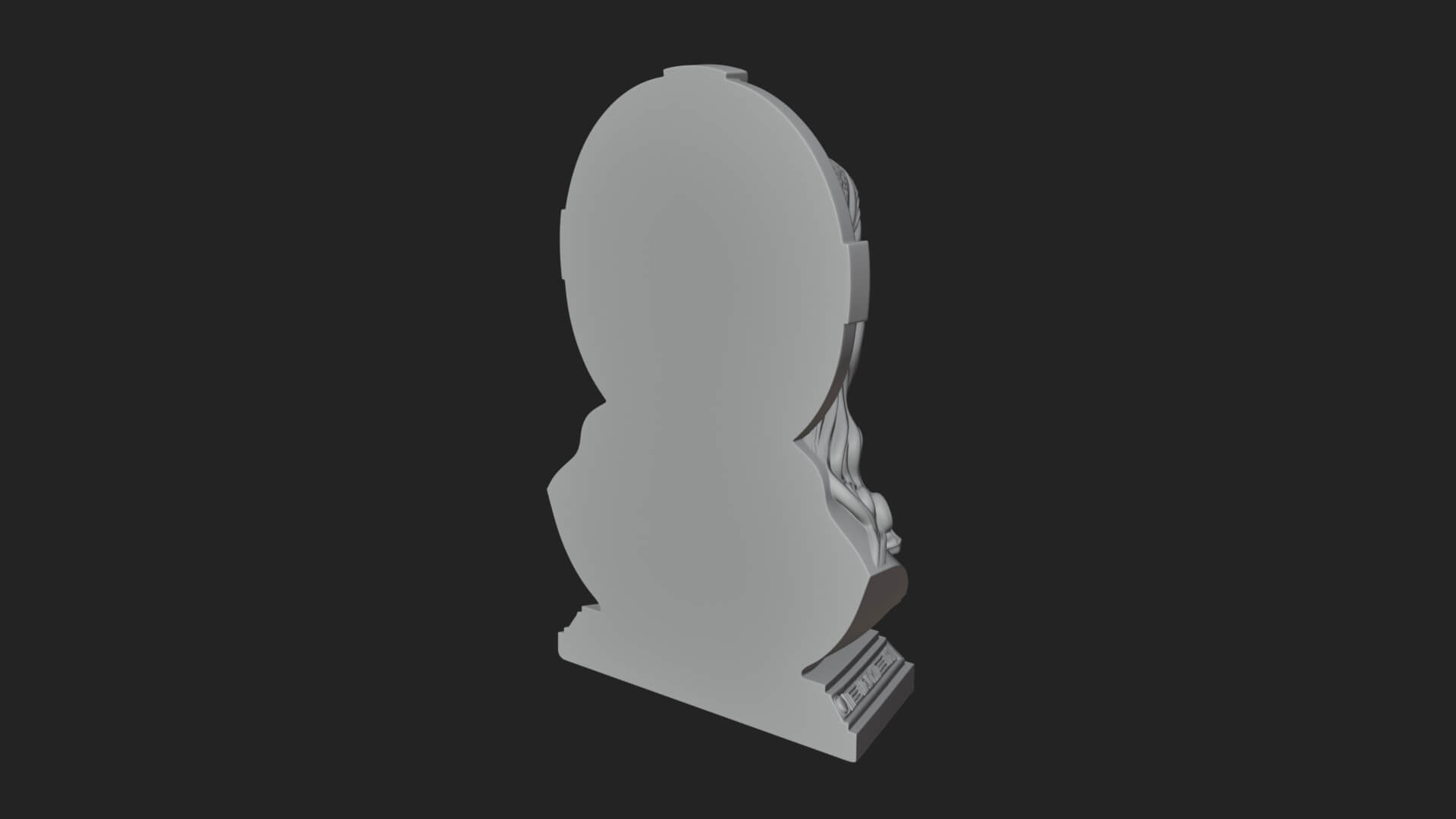 Haloed Christ Bust Statue Design 4 3D Print Model 3D Model