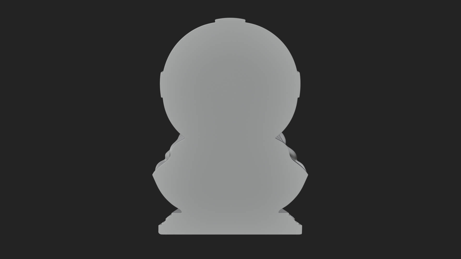 Haloed Christ Bust Statue Design 4 3D Print Model 3D Model