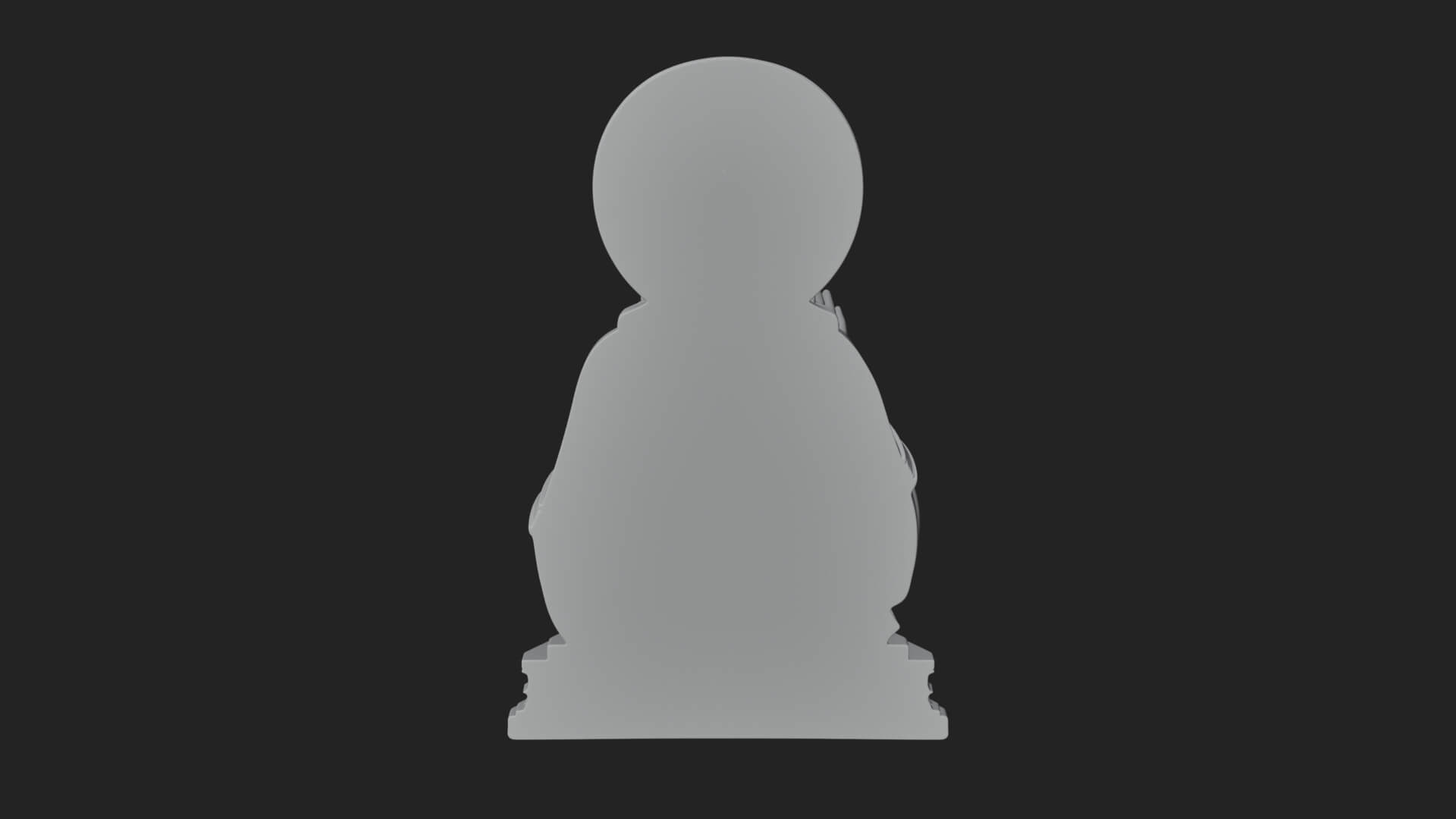 Haloed Christ Bust Statue Design 5 3D Print Model 3D Model