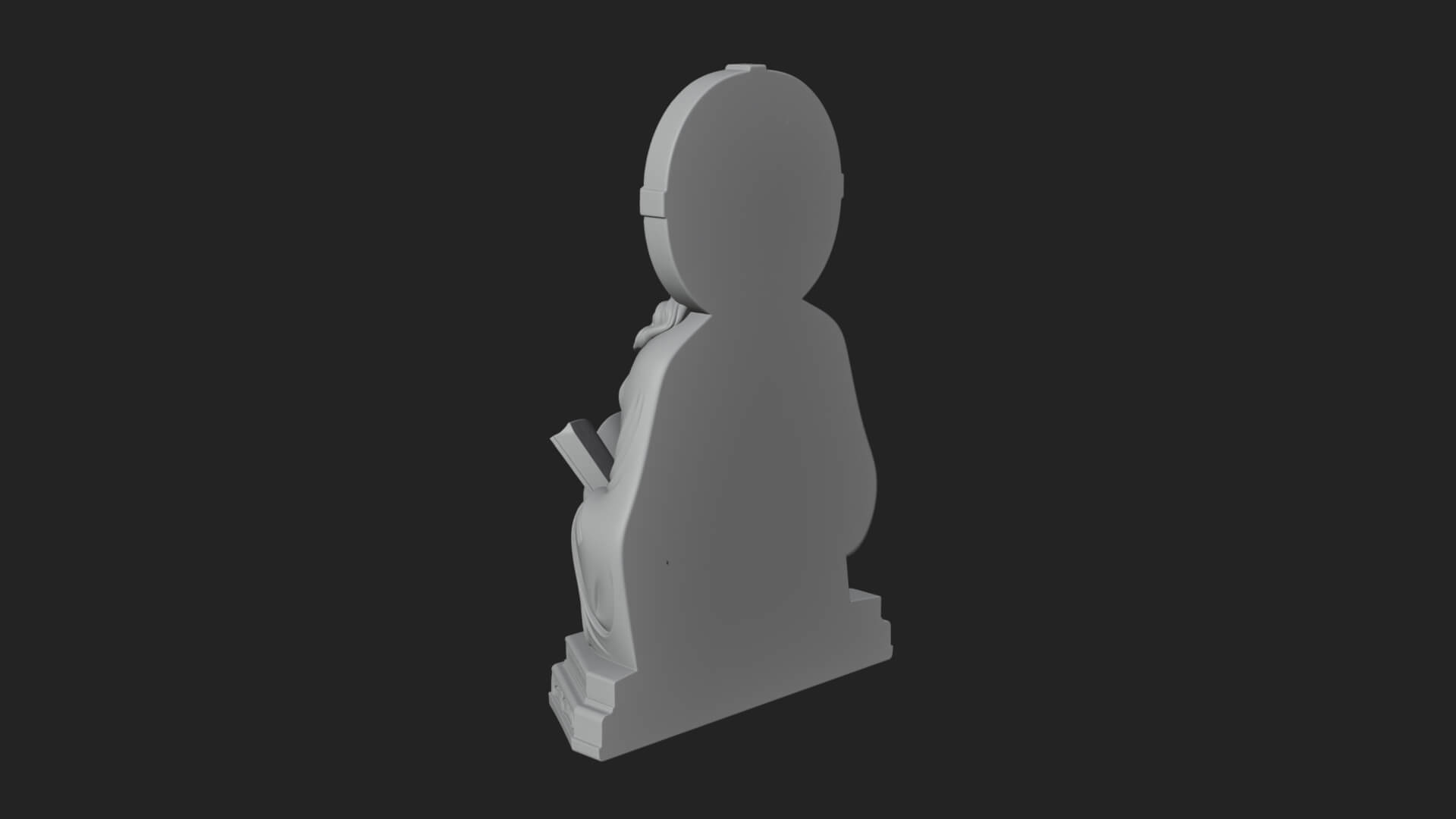 Haloed Christ Bust Statue Design 7 3D Print Model 3D Model