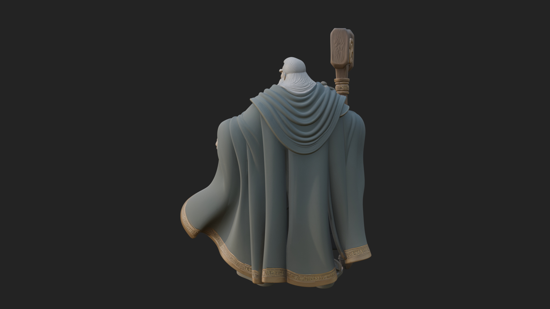Hammer Thunder God Statue Design 2 3D Print Model 3D Model