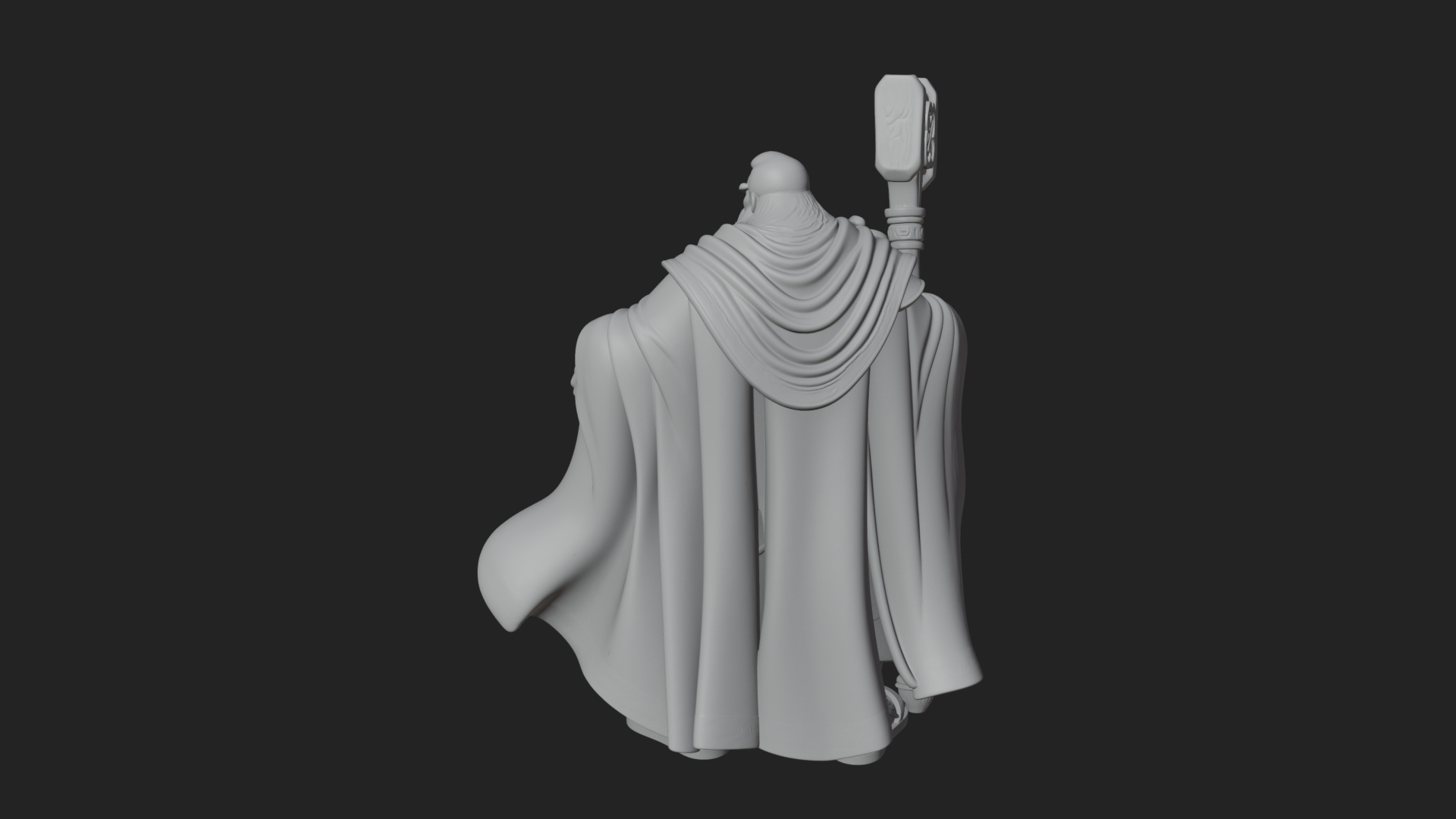 Hammer Thunder God Statue Design 2 3D Print Model 3D Model