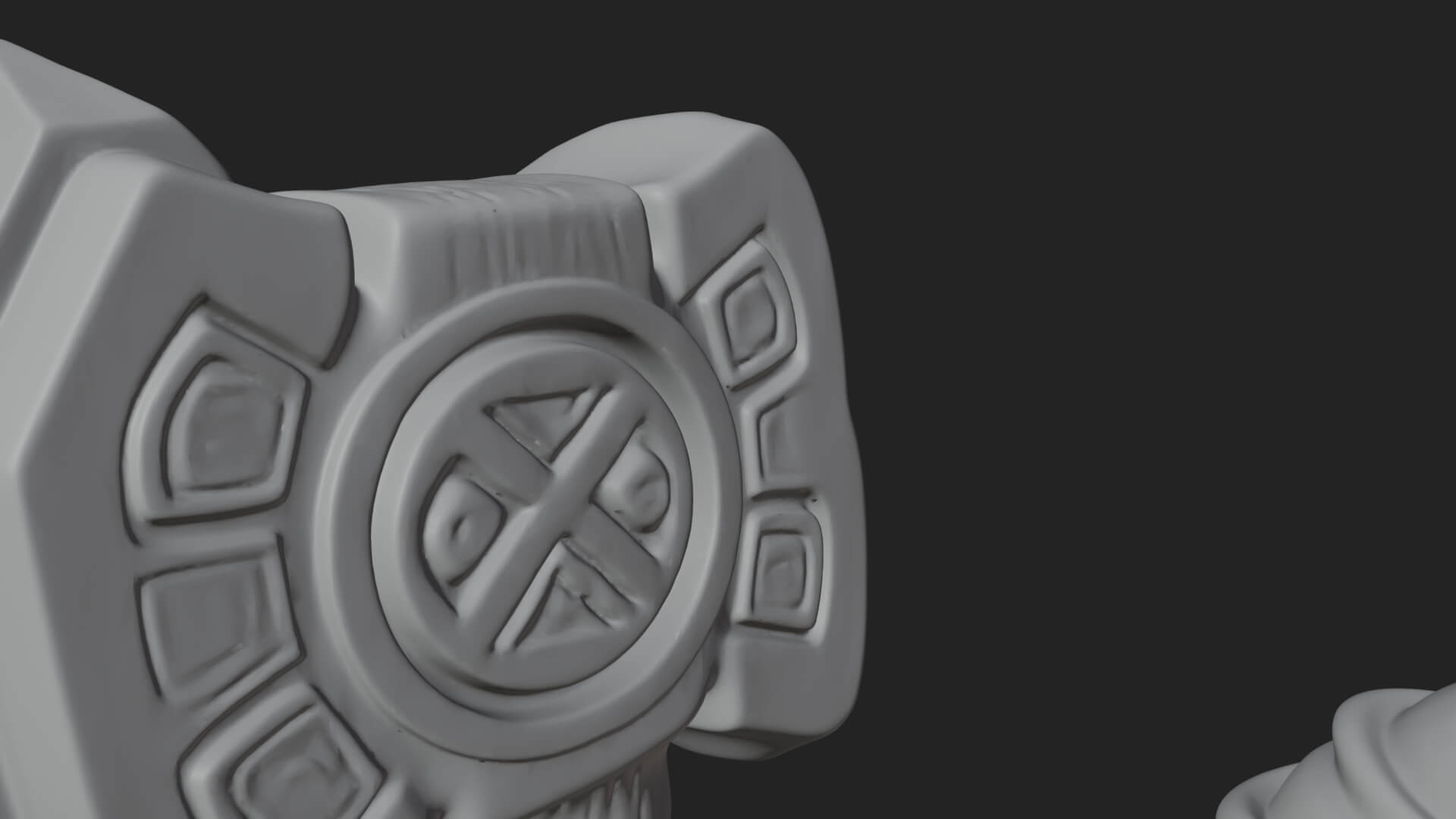 Hammer Thunder God Statue Design 3 3D Print Model 3D Model