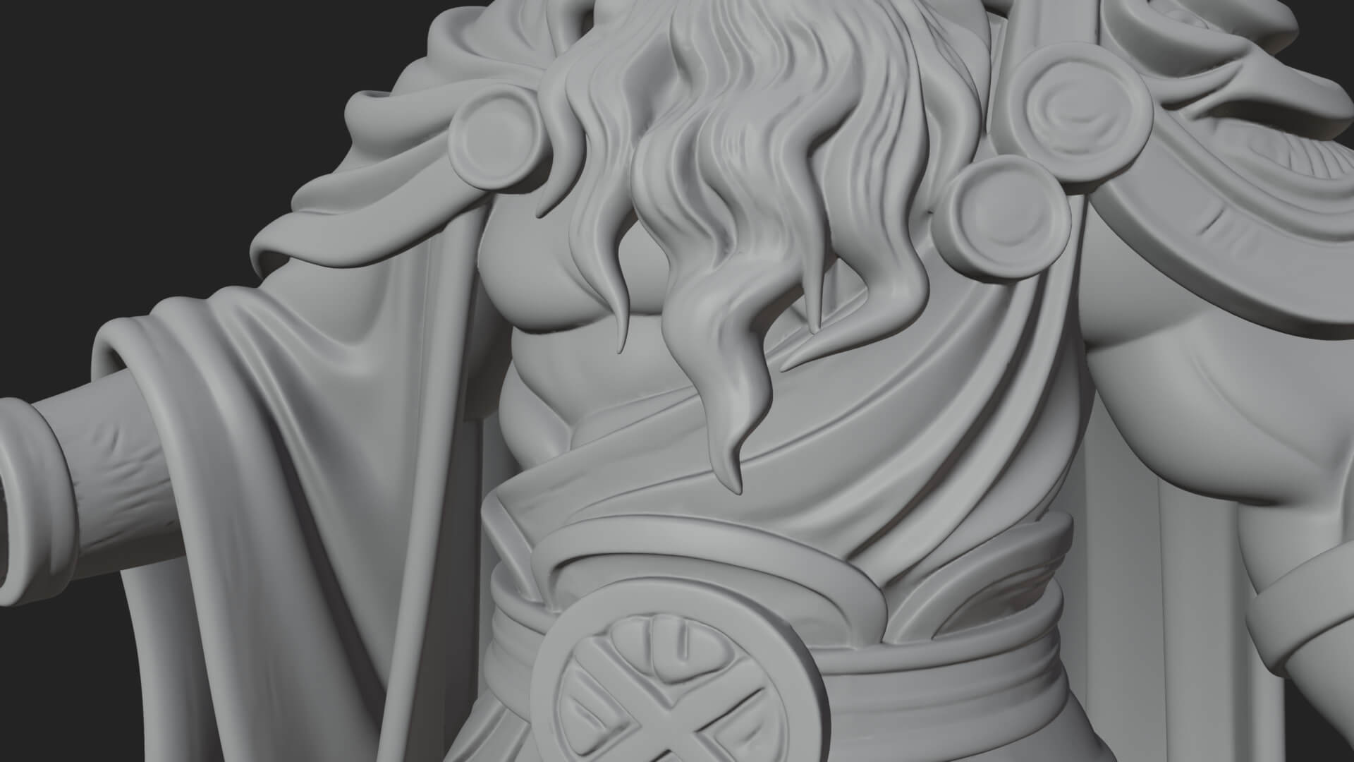 Hammer Thunder God Statue Design 3 3D Print Model 3D Model