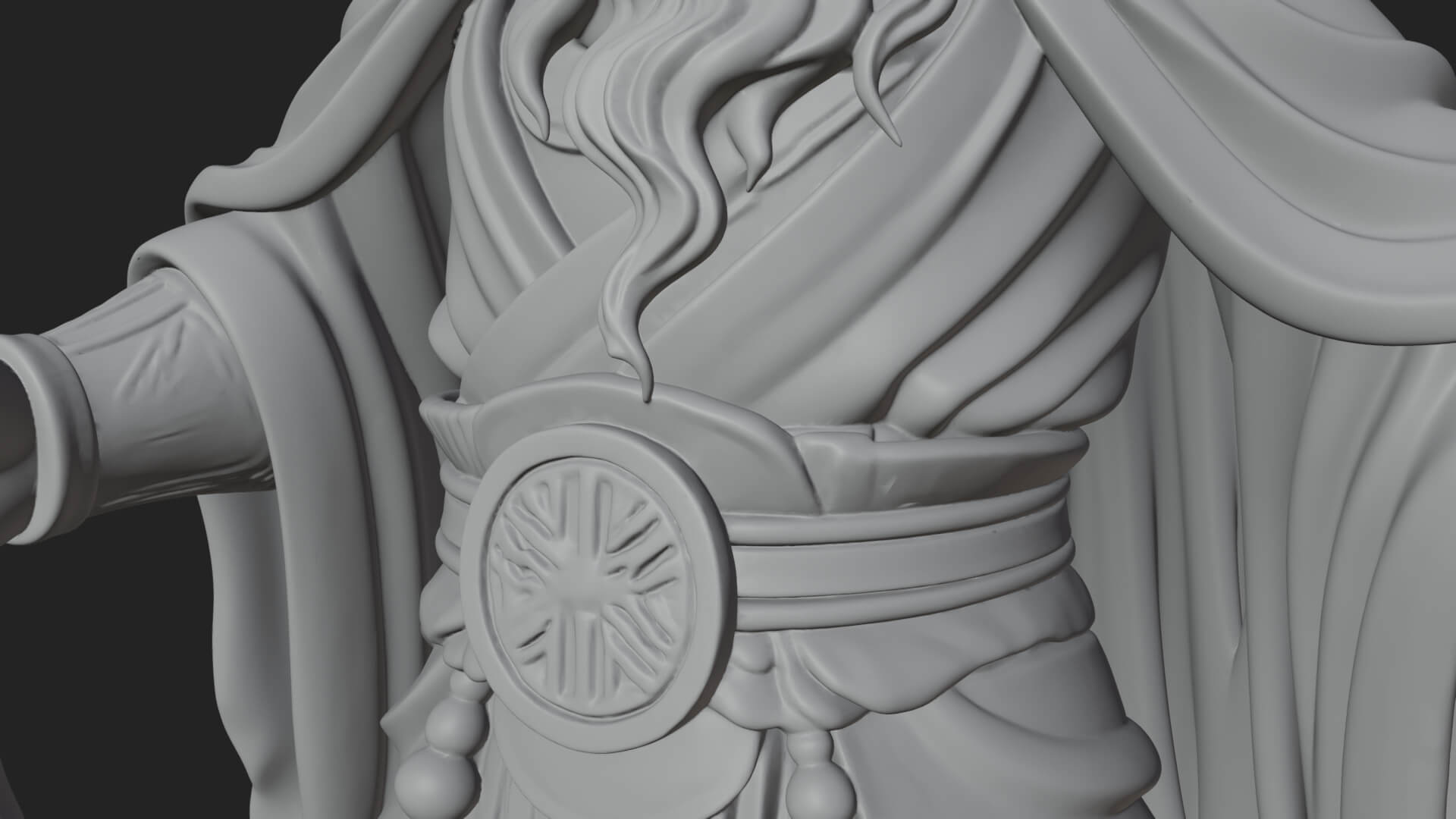 Hammer Thunder God Statue Design 4 3D Print Model 3D Model