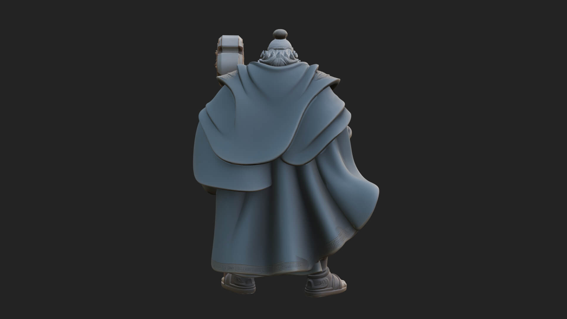 Hammer Thunder God Statue Design 5 3D Print Model 3D Model