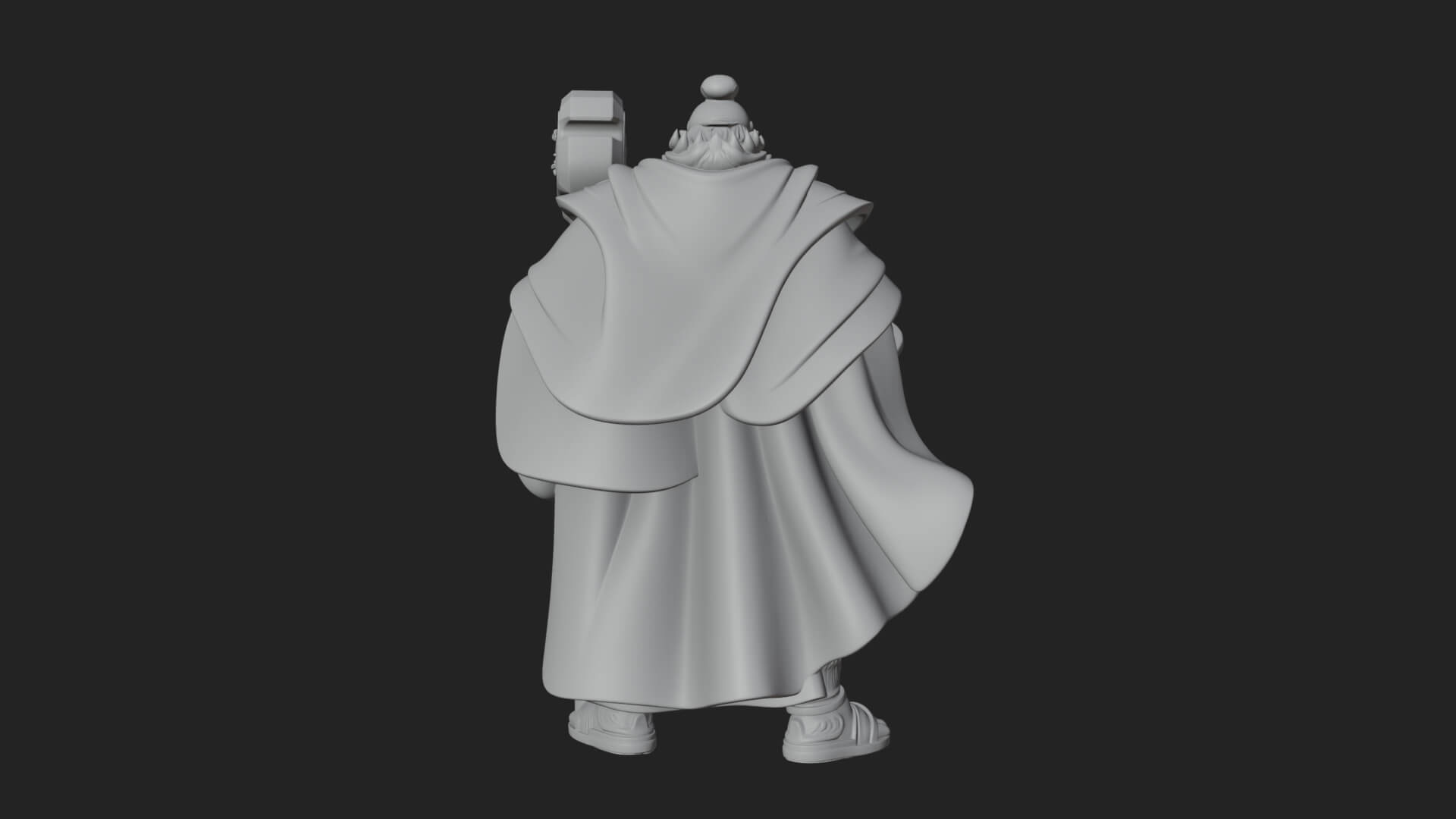 Hammer Thunder God Statue Design 5 3D Print Model 3D Model