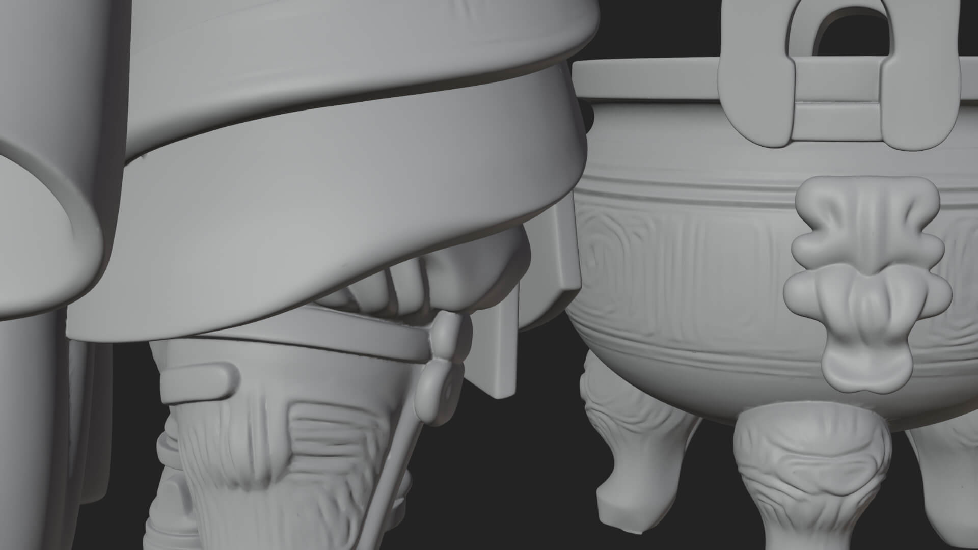 Hammer Thunder God Statue Design 5 3D Print Model 3D Model