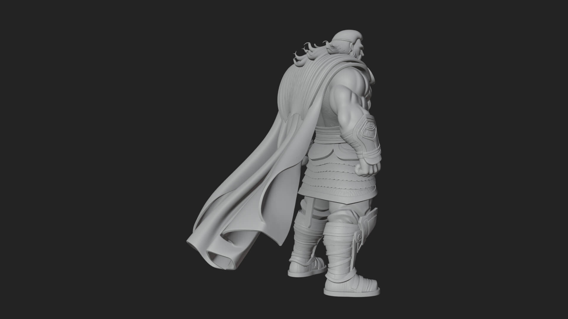 Hammer Thunder God Statue Design 6 3D Print Model 3D Model