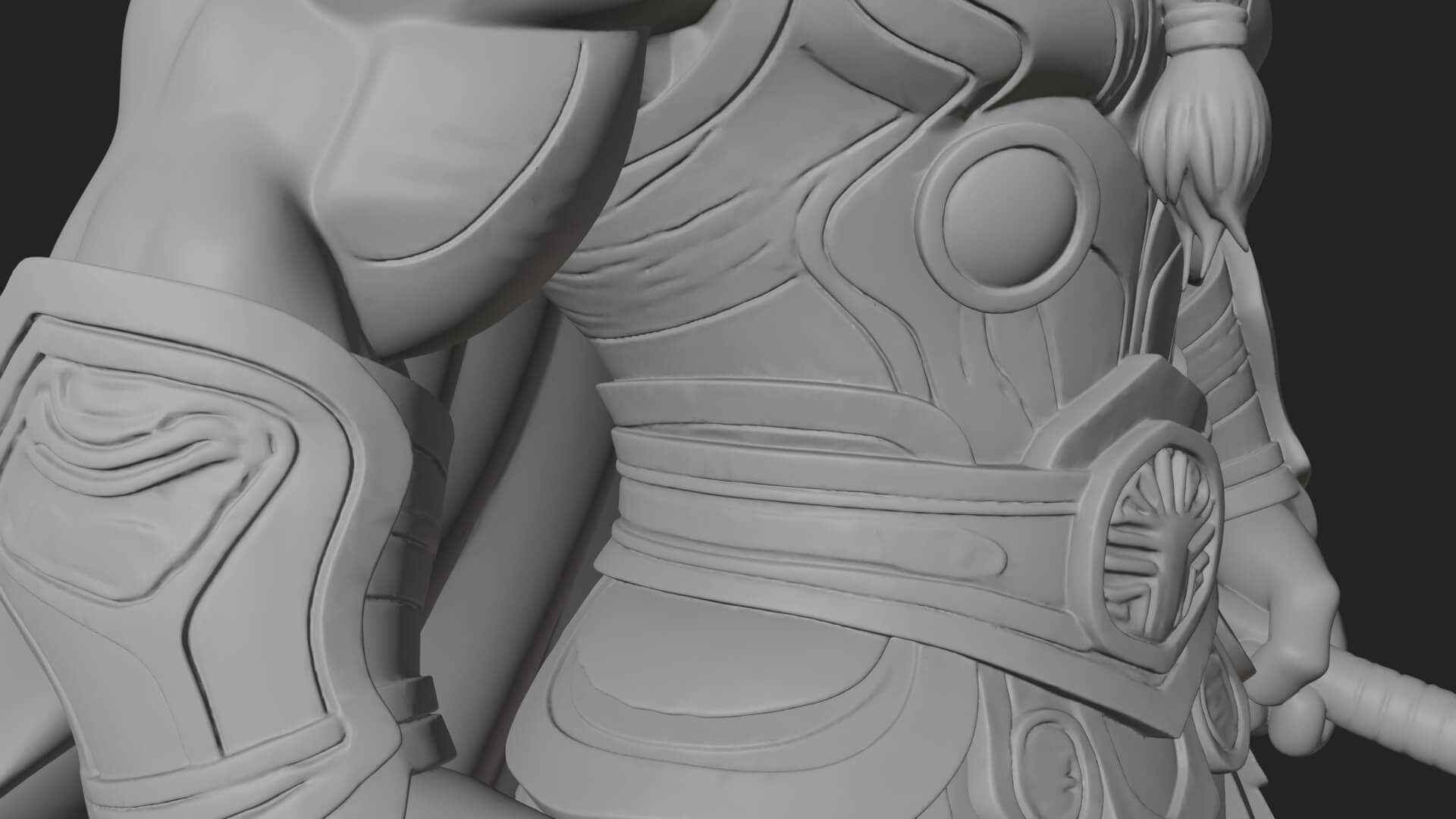 Hammer Thunder God Statue Design 6 3D Print Model 3D Model