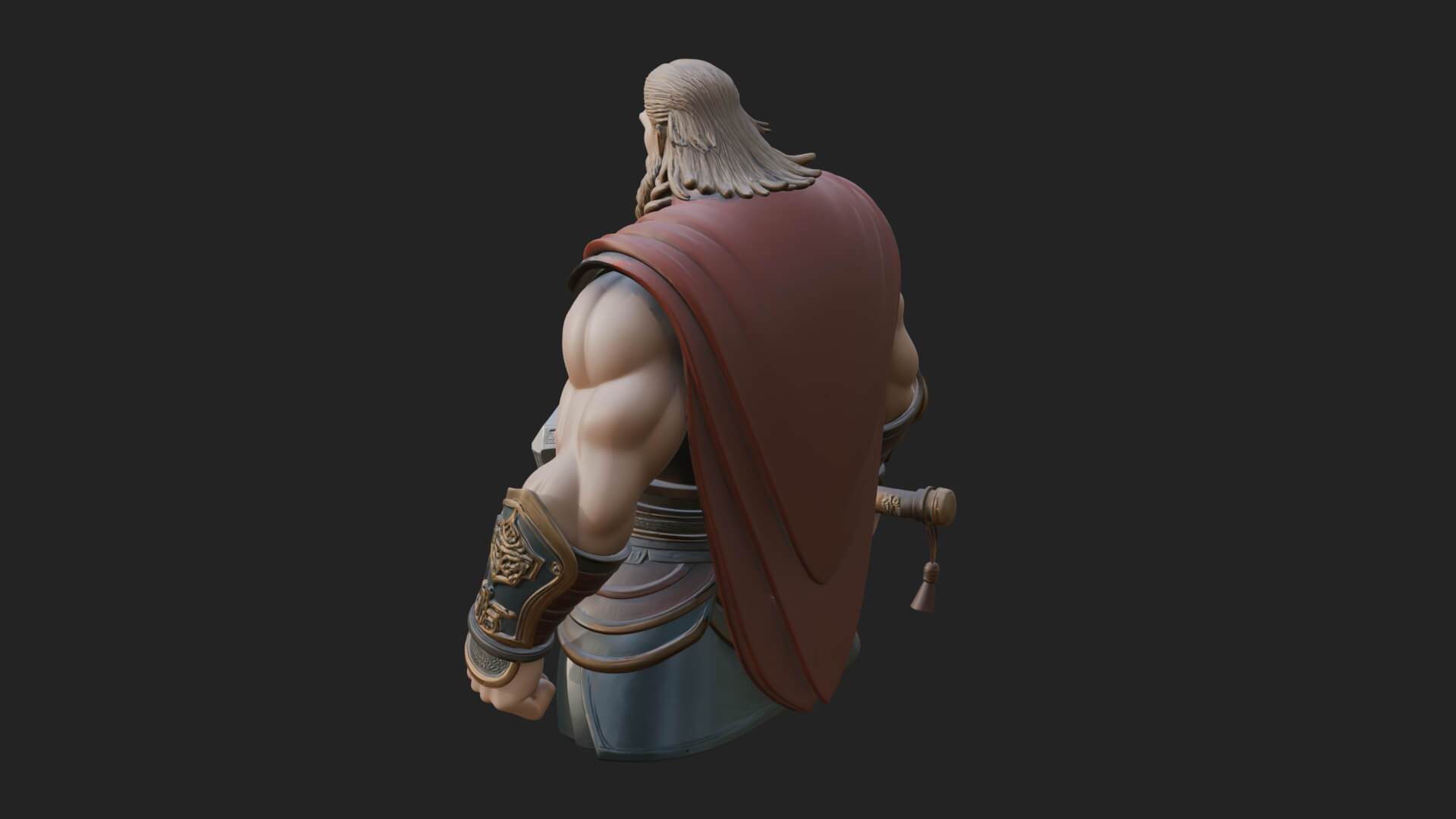 Hammer Thunder God Statue Design 7 3D Print Model 3D Model