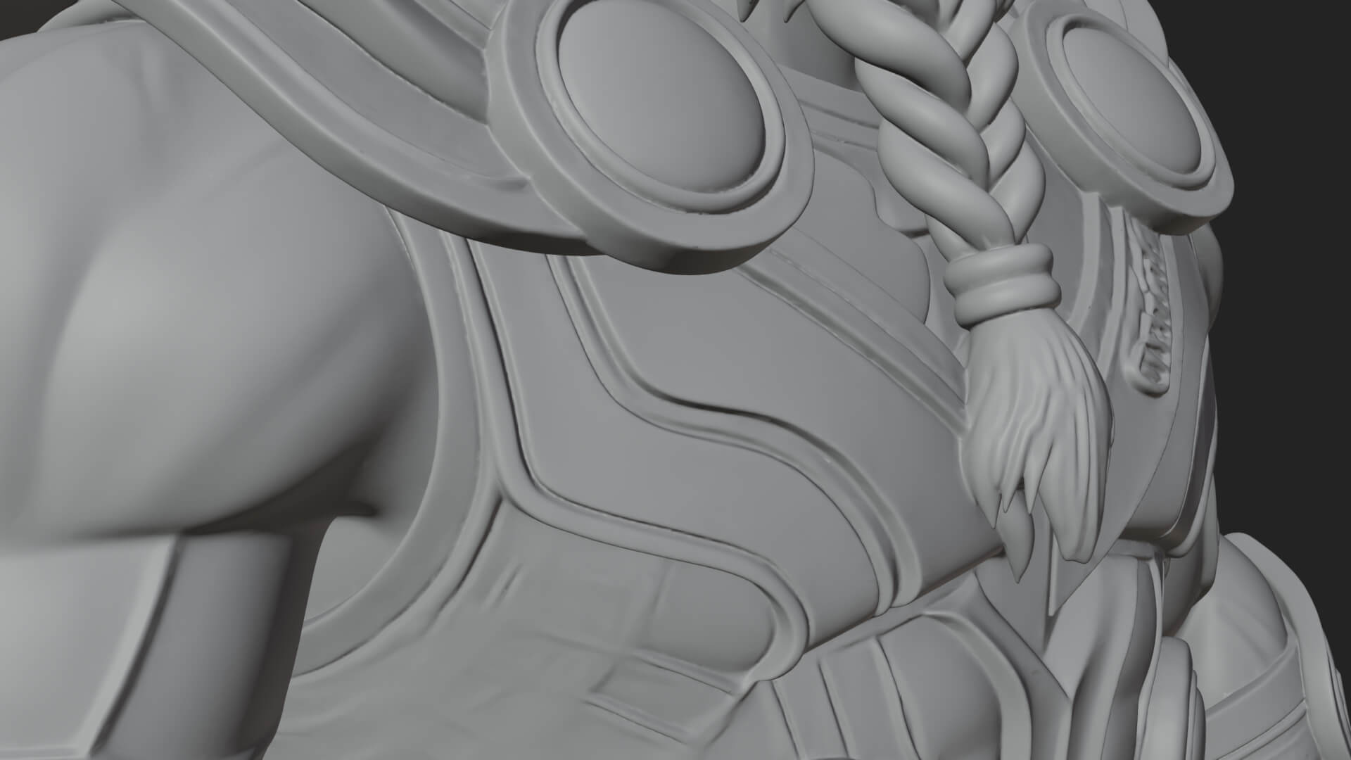 Hammer Thunder God Statue Design 7 3D Print Model 3D Model