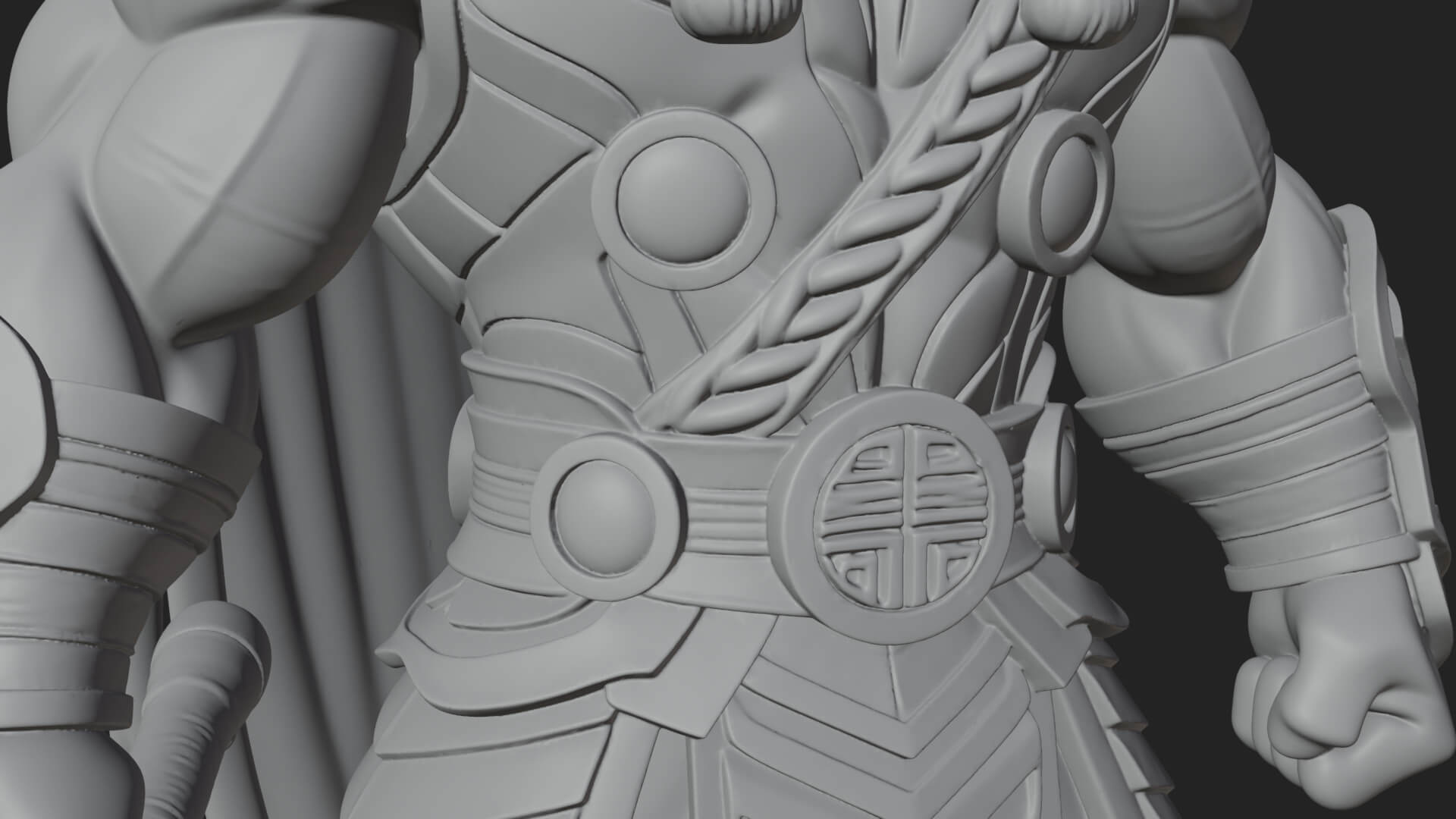 Hammer Thunder God Statue Design 8 3D Print Model 3D Model