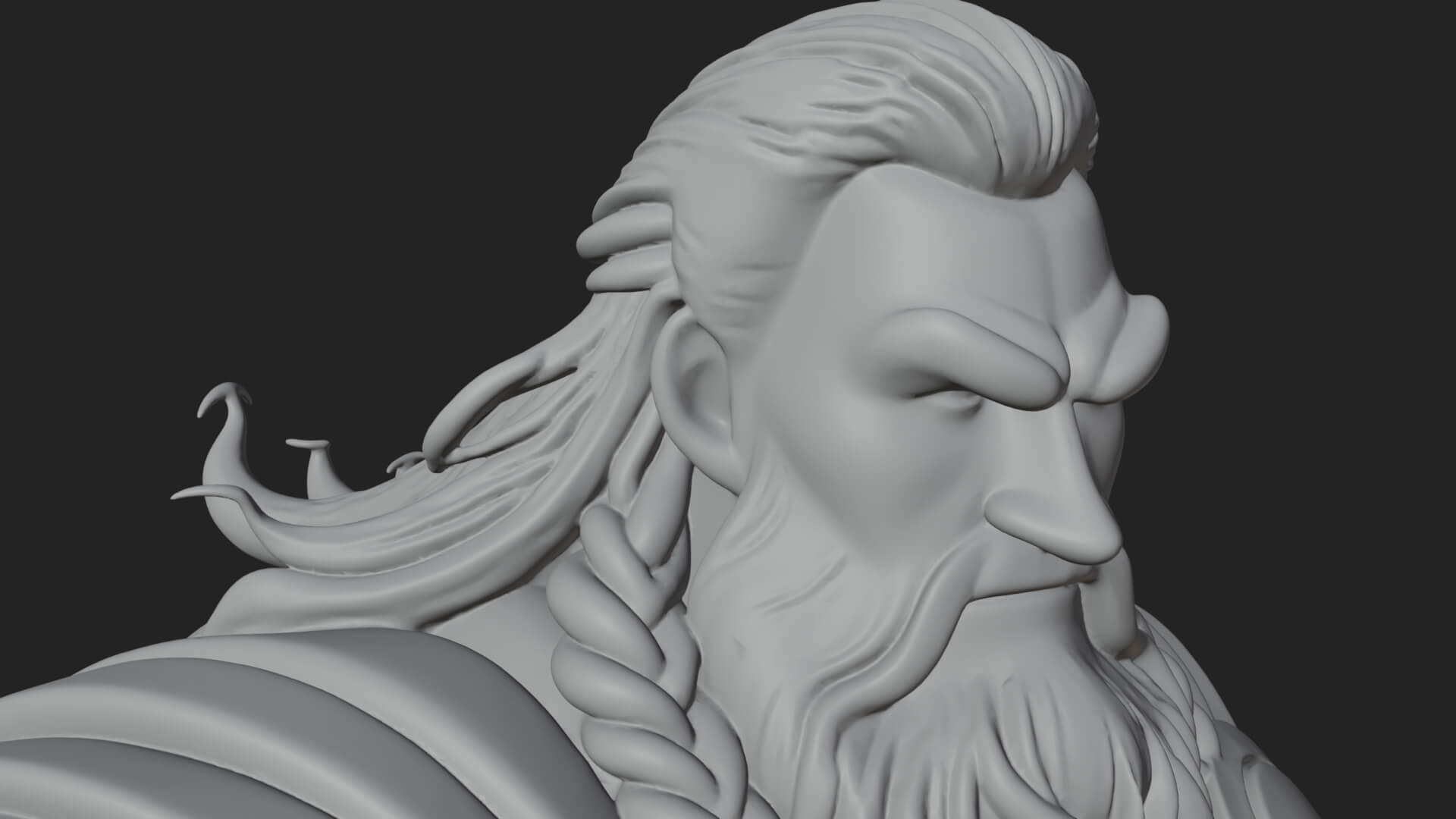 Hammer Thunder God Statue Design 9 3D Print Model 3D Model
