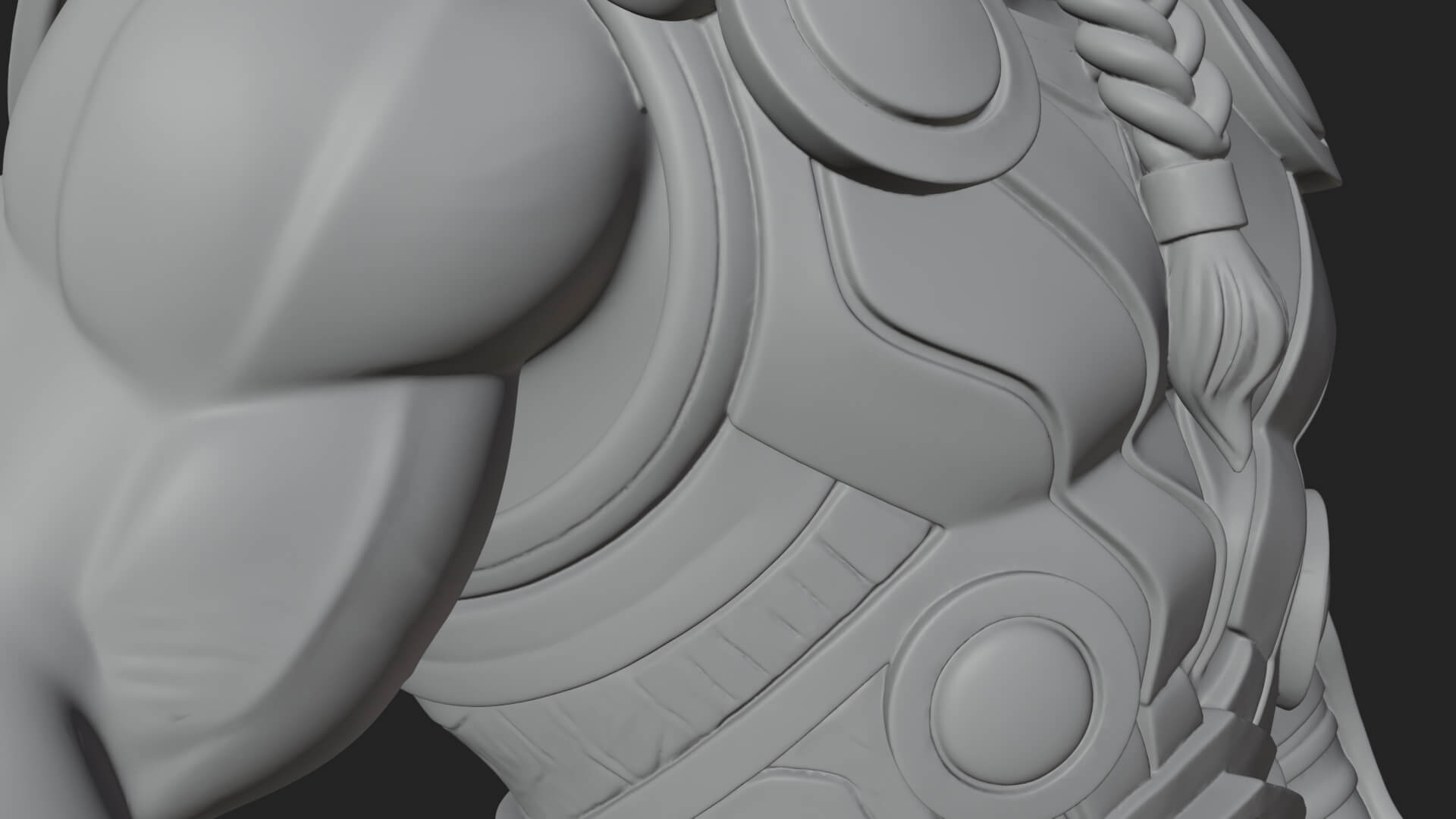 Hammer Thunder God Statue Design 9 3D Print Model 3D Model