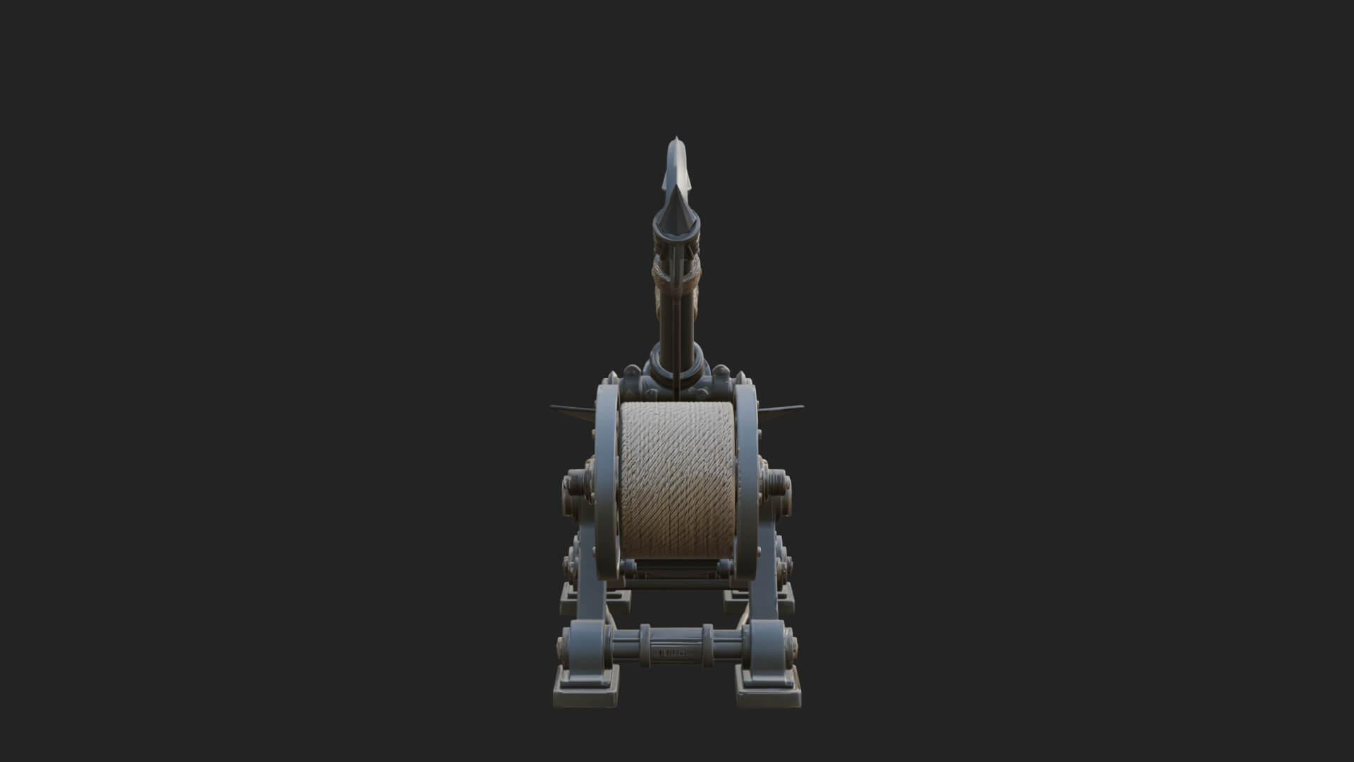 Harpoon Launcher Engine Model Design 1 3D Print Model 3D Model