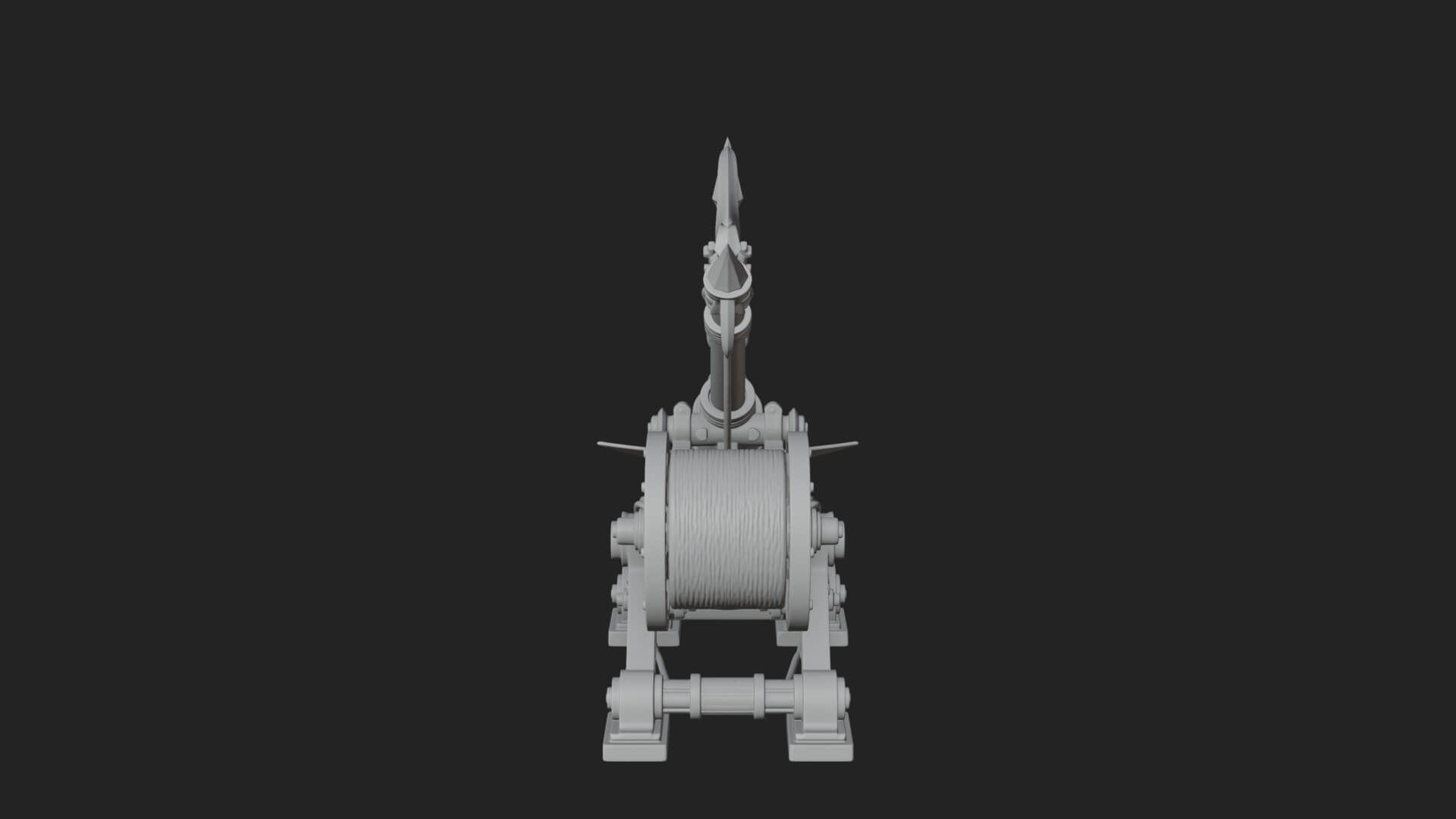 Harpoon Launcher Engine Model Design 1 3D Print Model 3D Model