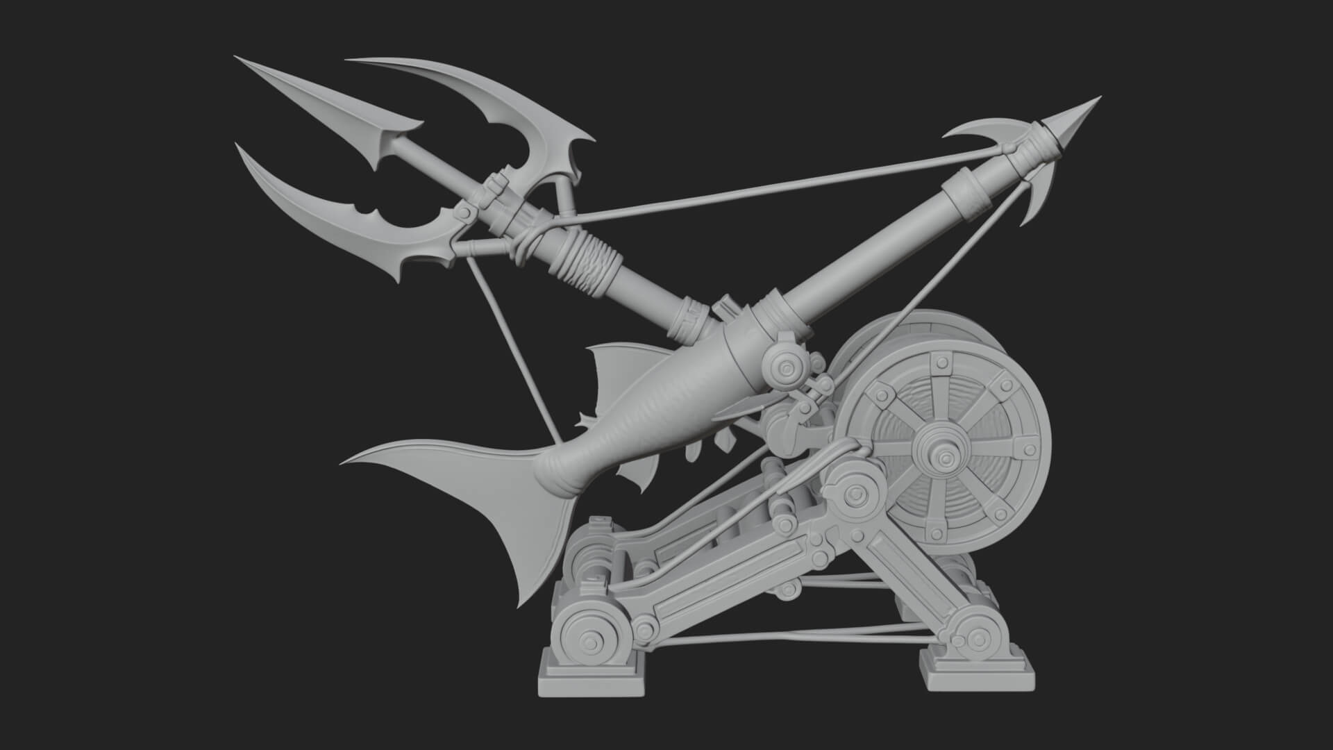 Harpoon Launcher Engine Model Design 1 3D Print Model 3D Model
