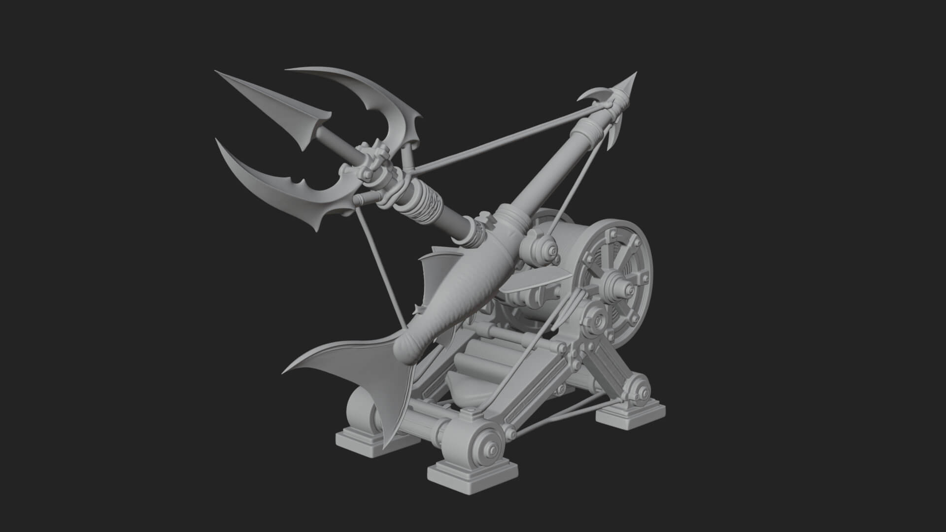Harpoon Launcher Engine Model Design 1 3D Print Model 3D Model
