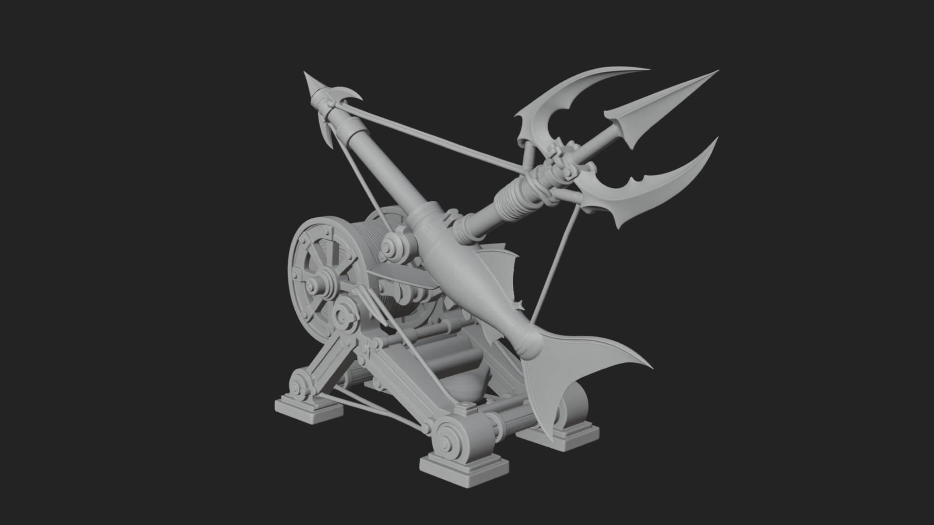 Harpoon Launcher Engine Model Design 1 3D Print Model 3D Model