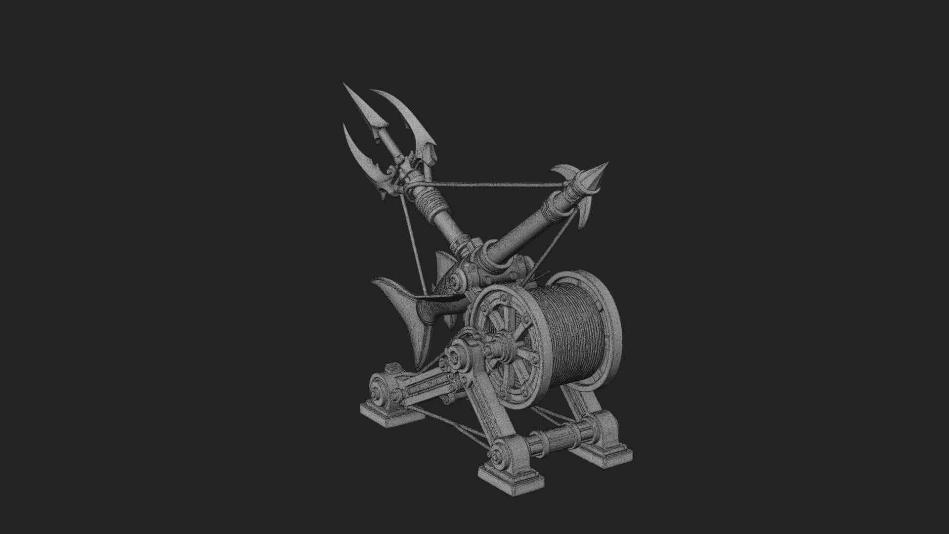 Harpoon Launcher Engine Model Design 1 3D Print Model 3D Model