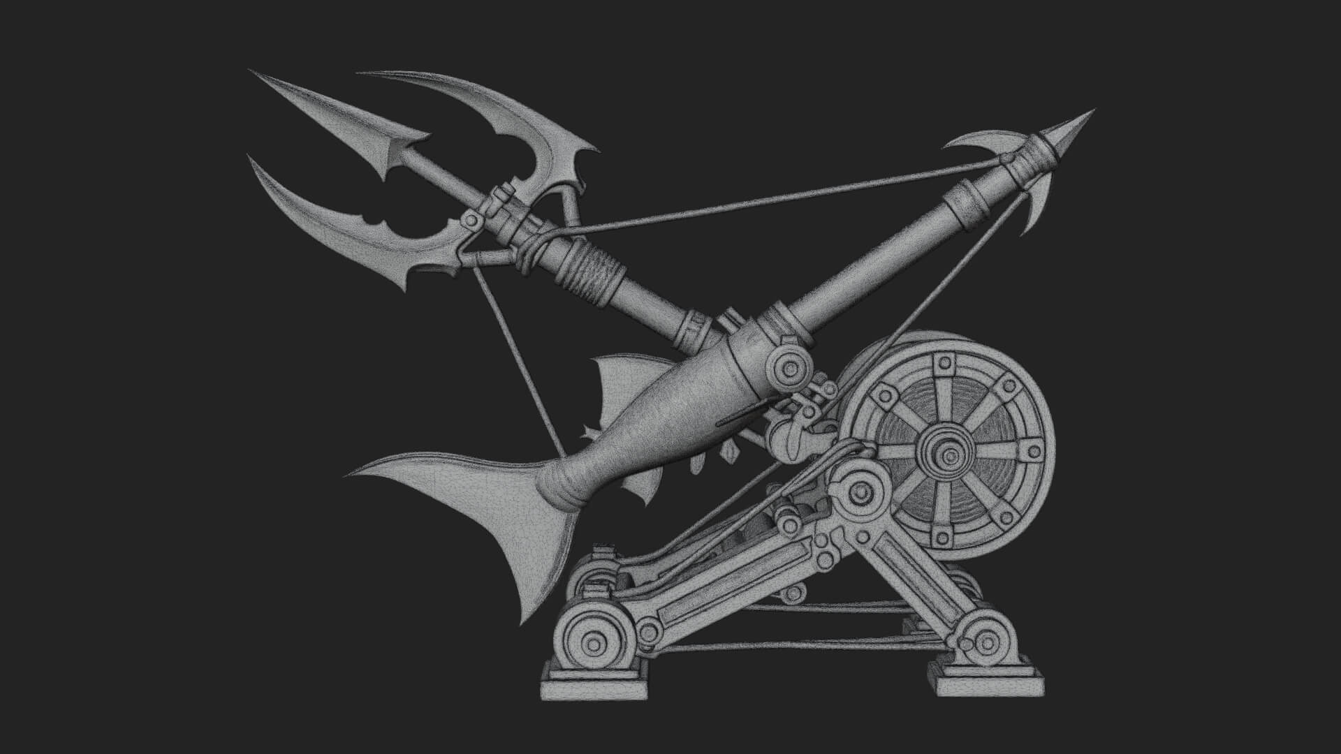 Harpoon Launcher Engine Model Design 1 3D Print Model 3D Model
