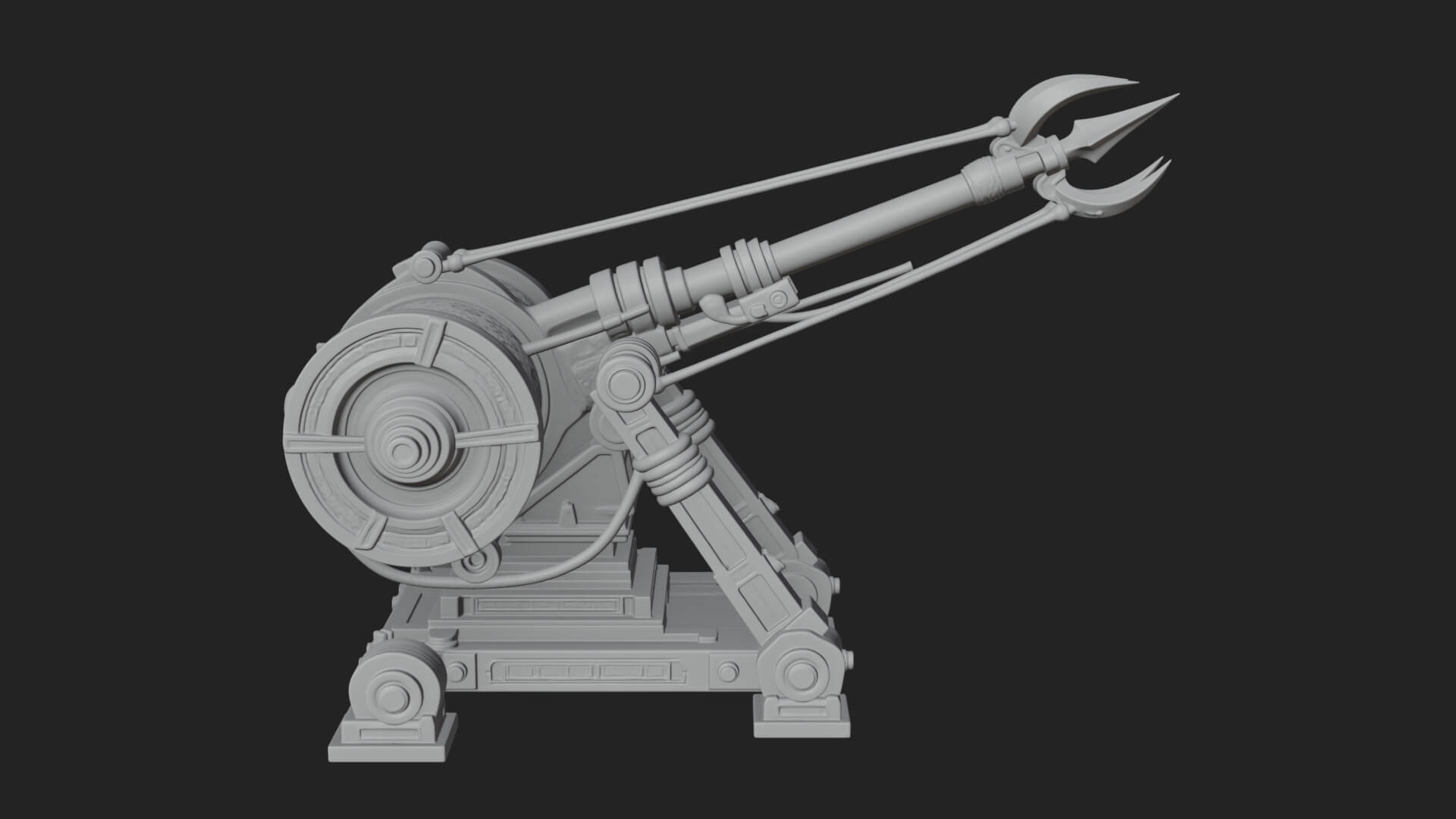 Harpoon Launcher Engine Model Design 2 3D Print Model 3D Model