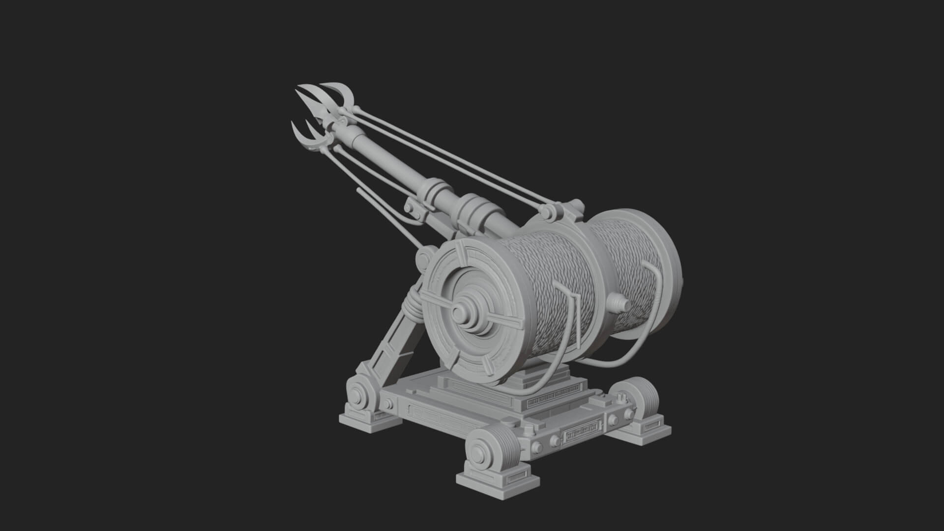 Harpoon Launcher Engine Model Design 2 3D Print Model 3D Model