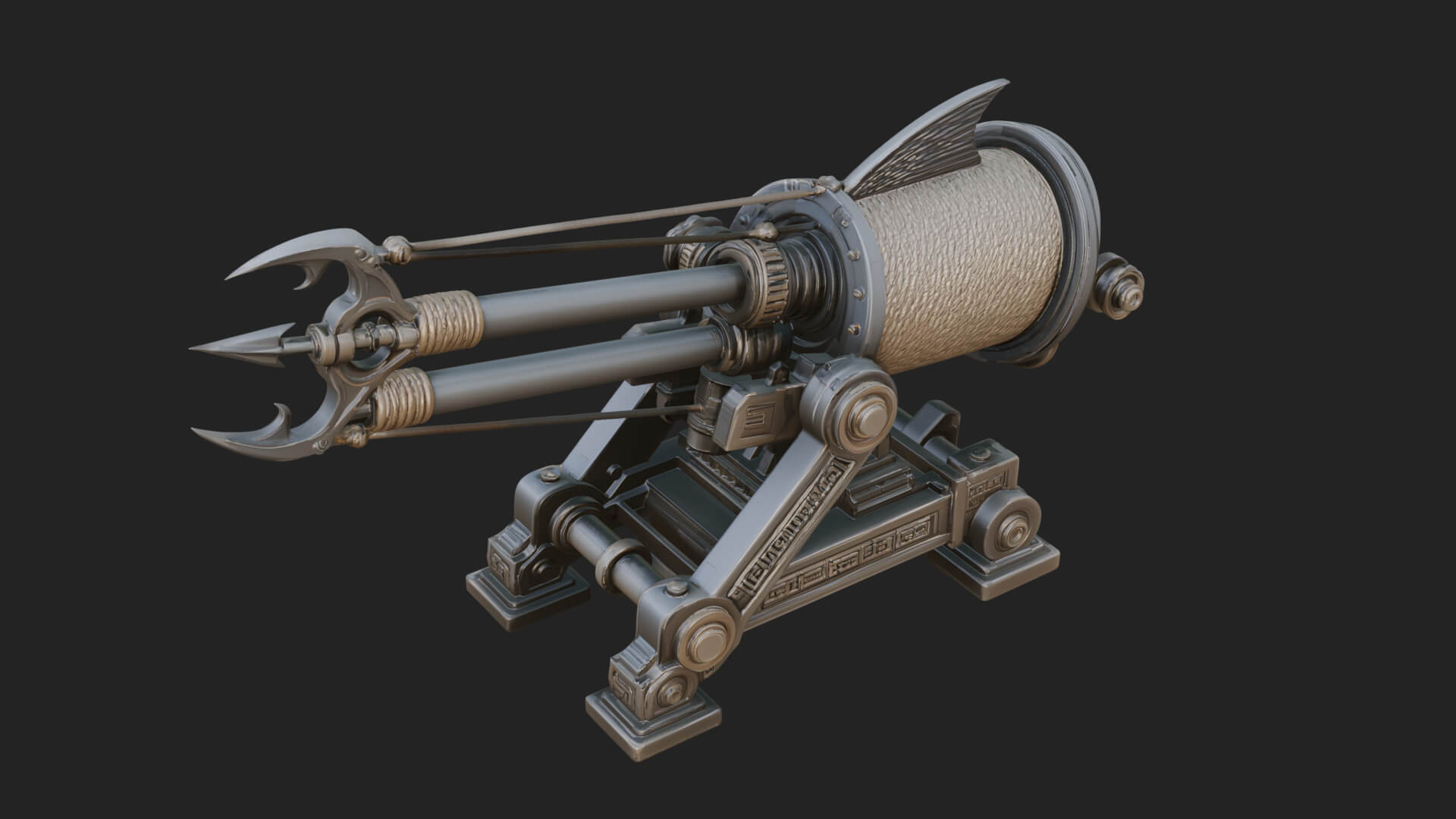 Harpoon Launcher Engine Model Design 3 3D Print Model 3D Model